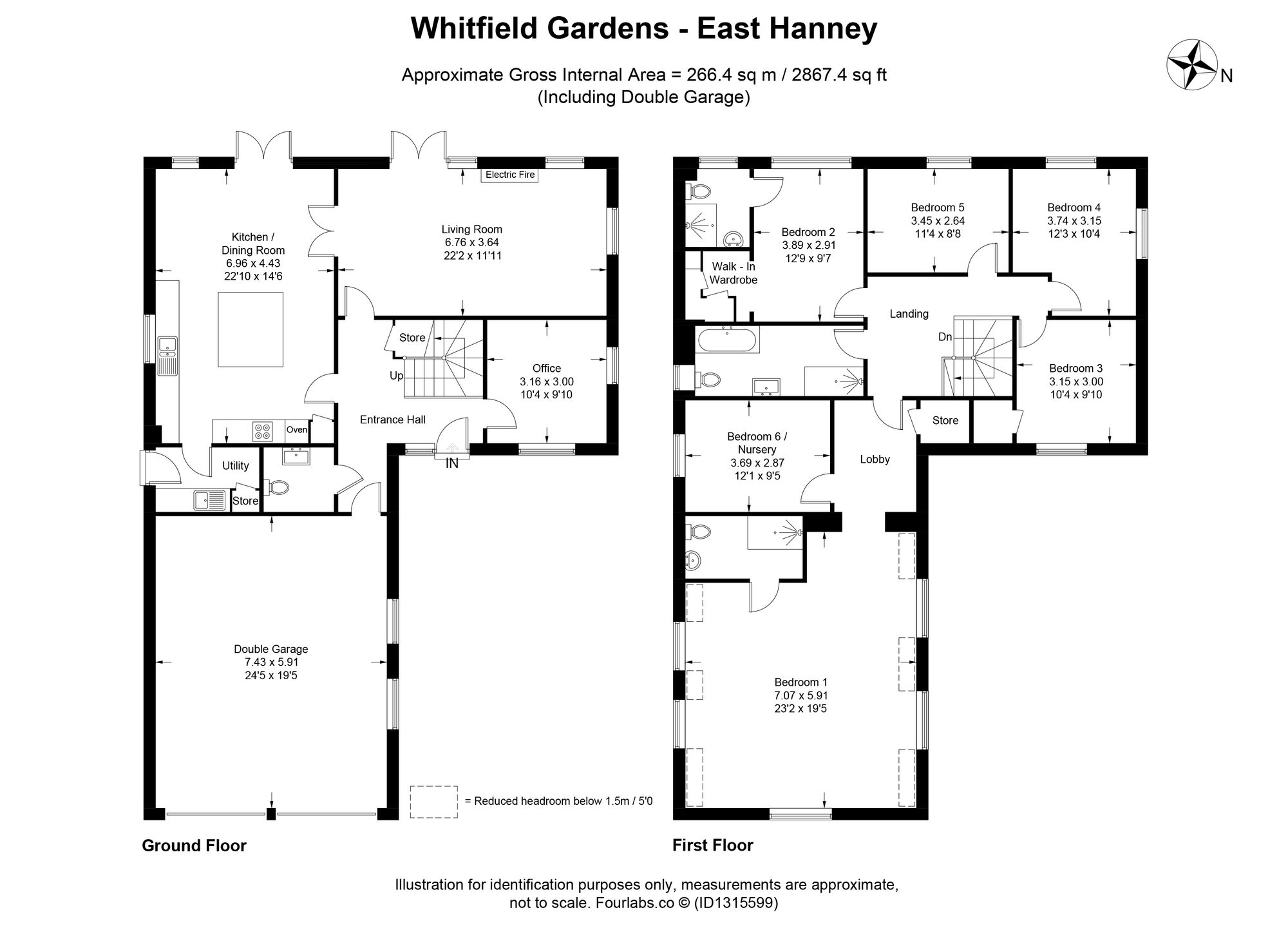45 Whitfield Gardens, Wantage floorplan