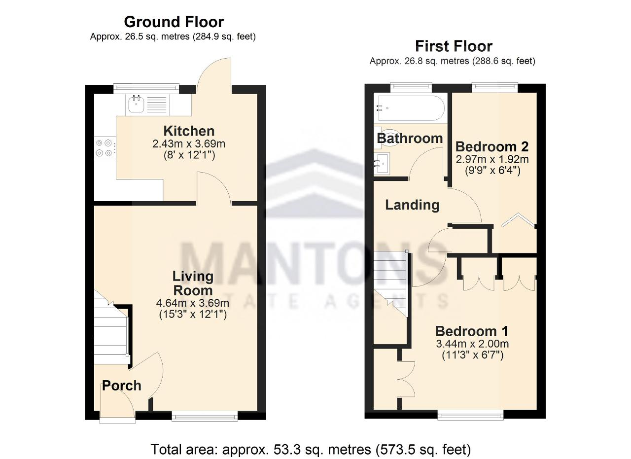 53, Farmbrook, Luton floorplan