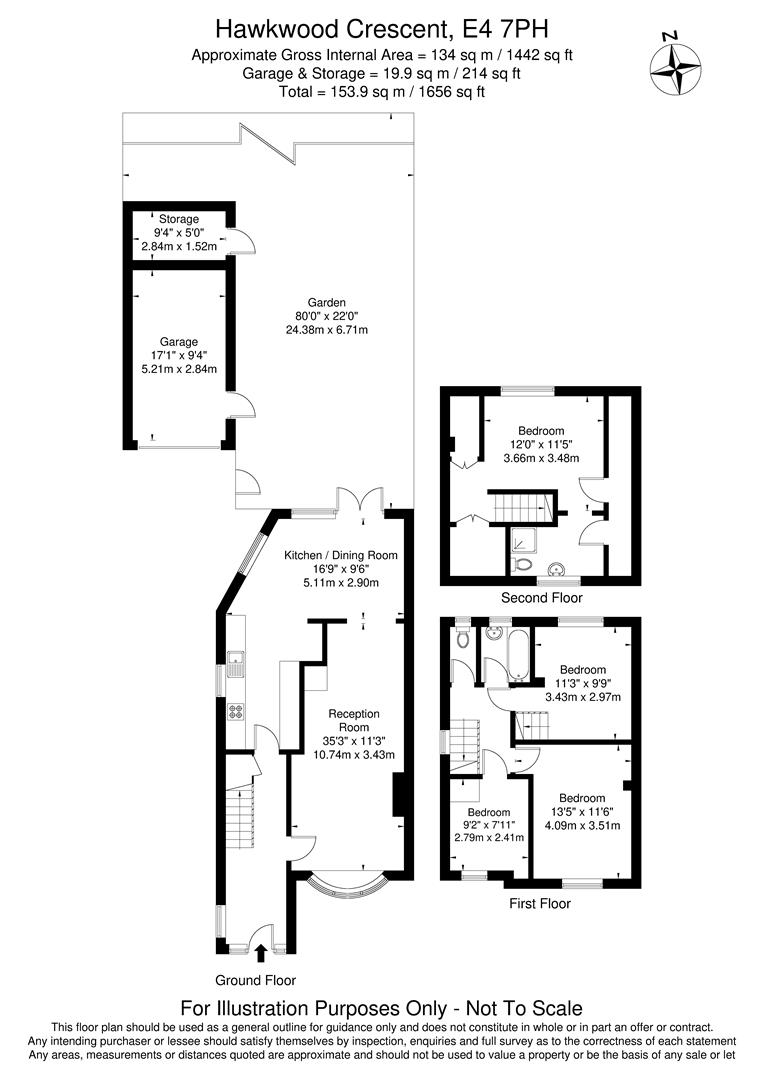 97, Hawkwood Crescent, London floorplan