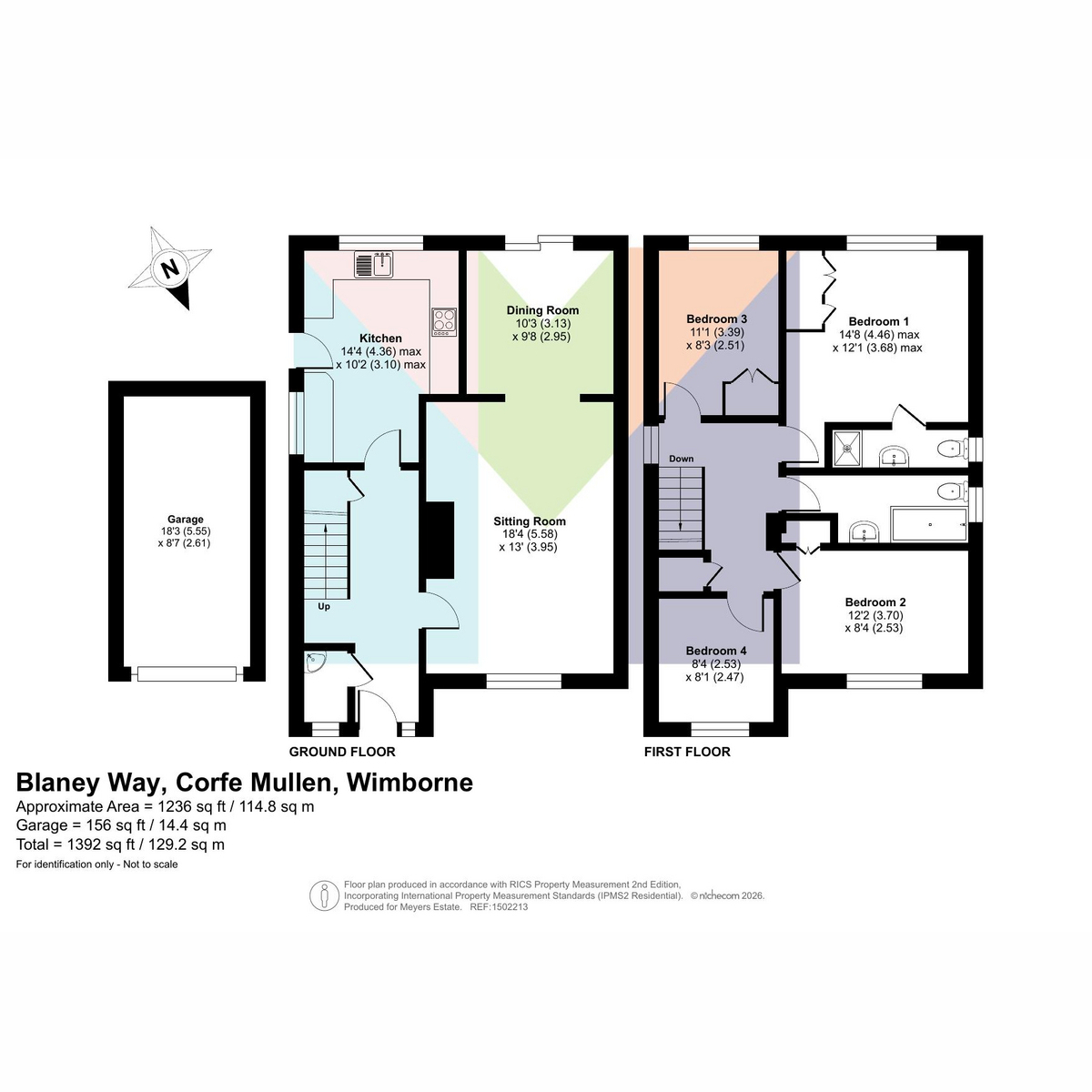 2, Blaney Way, Wimborne floorplan