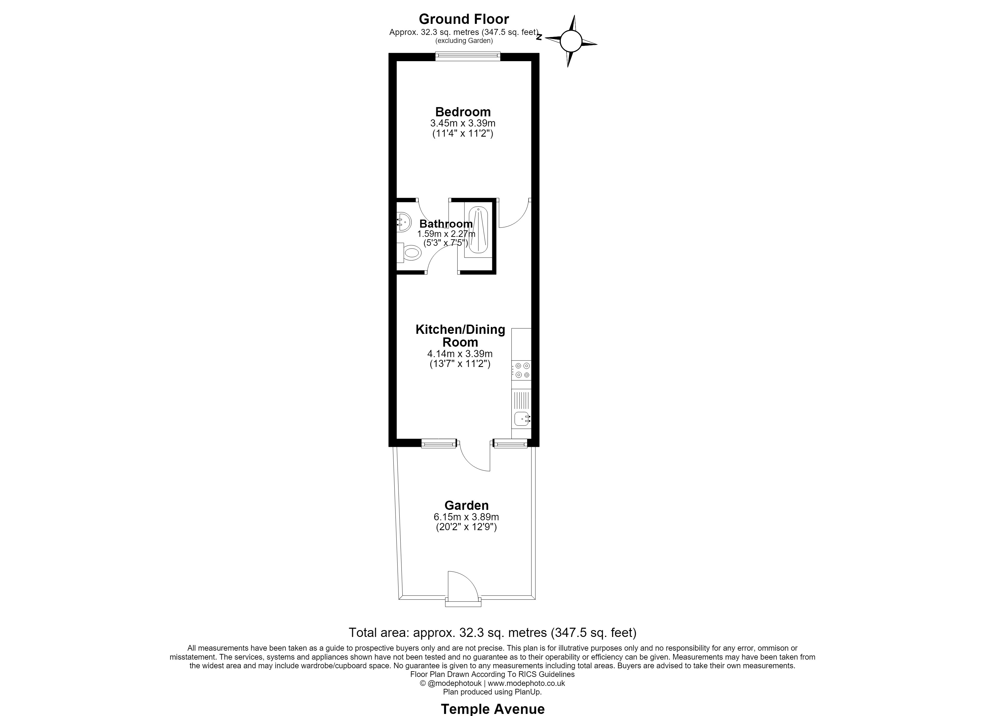 Temple Av, Temple Avenue, Dagenham, RM8 1LX, London floorplan