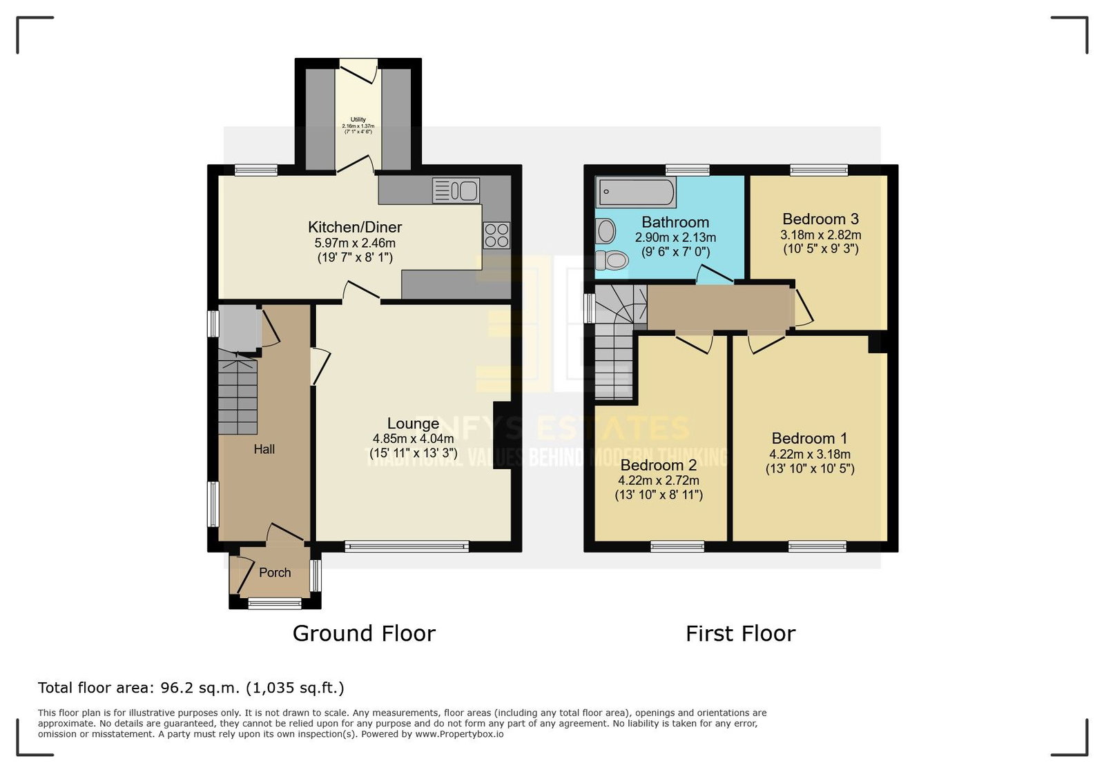 45, Maes Alltwen, Penmaenmawr floorplan