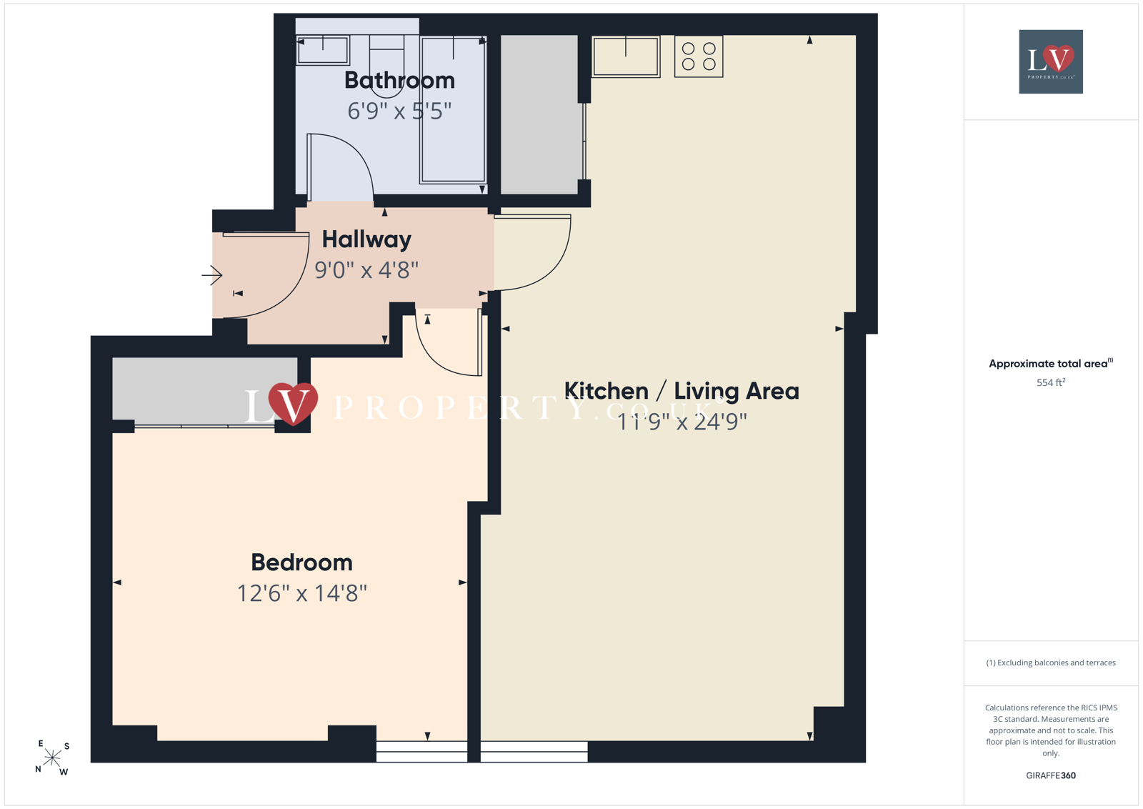 Apartment 301,, Tenby House, Birmingham floorplan