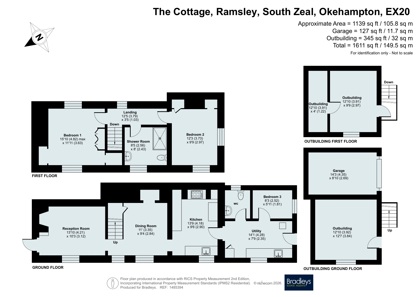 The Cottage,, Ramsley, Okehampton floorplan