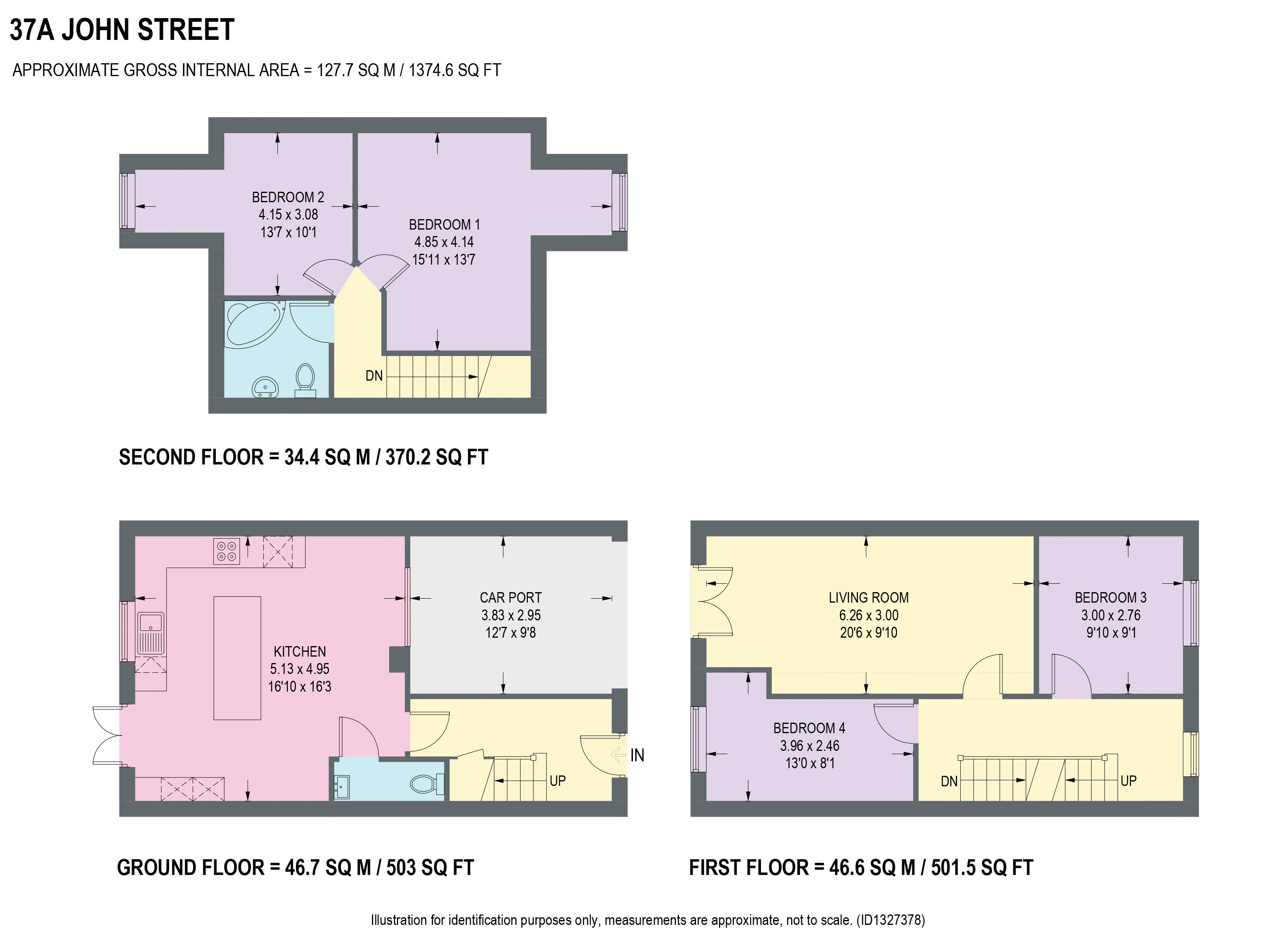 37a, John Street, Chesterfield floorplan