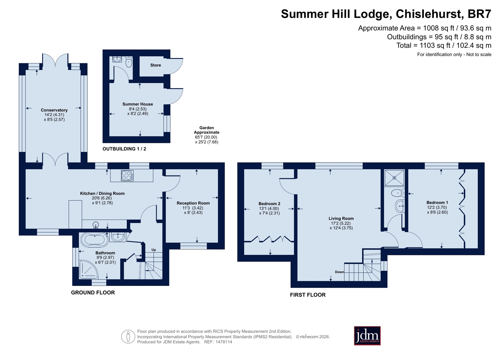The Cottage, Summer Hill Lodge,, Summer Hill, Chislehurst floorplan