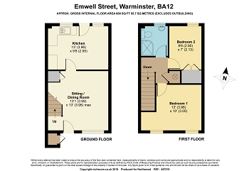2 Bedrooms Terraced house for sale in Emwell Street, Warminster BA12