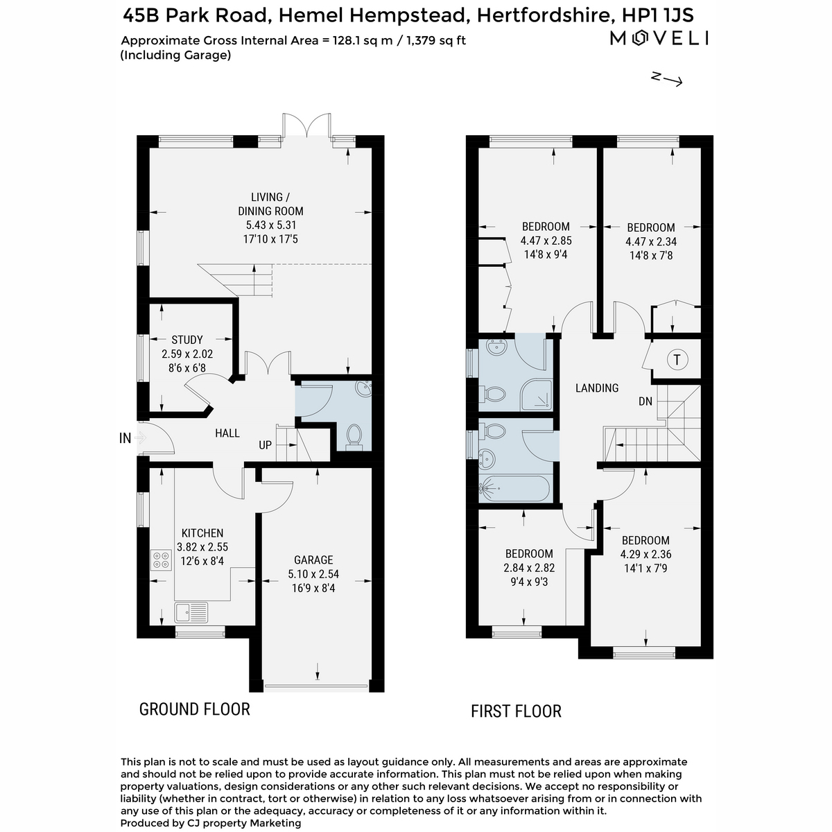 45b, Park Road, Hemel Hempstead floorplan