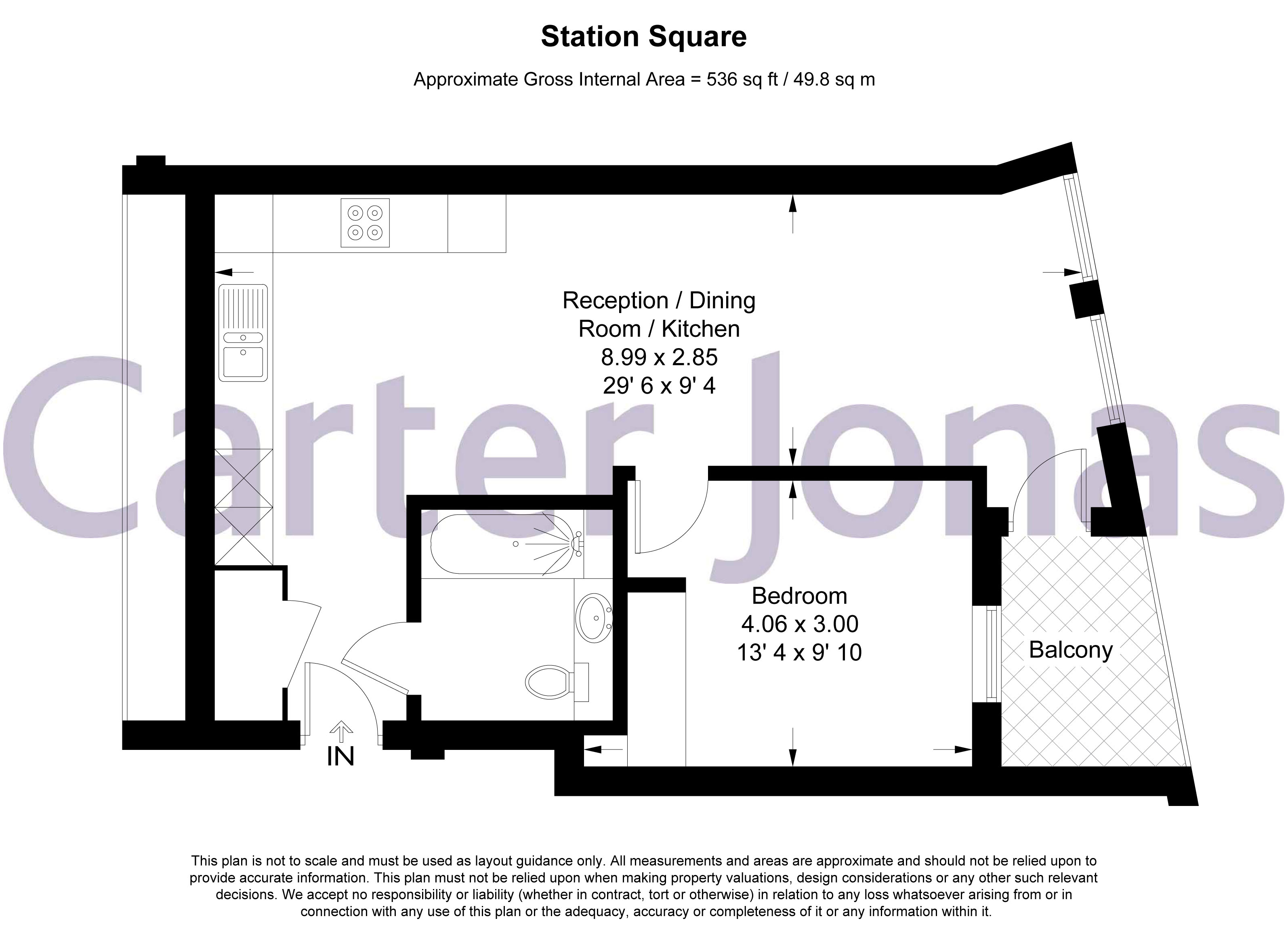 503, 4 Station Square, Cambridge floorplan