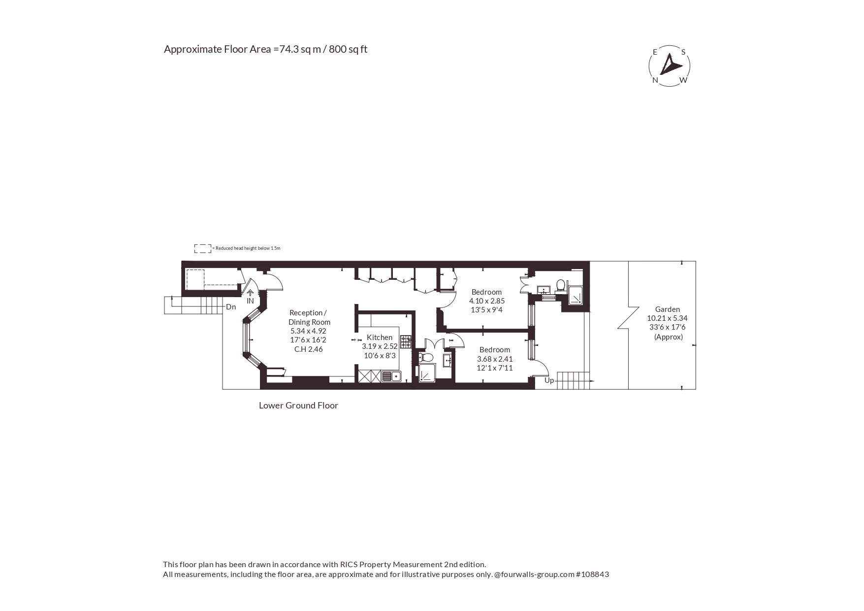 72B,, Harwood Road, London floorplan