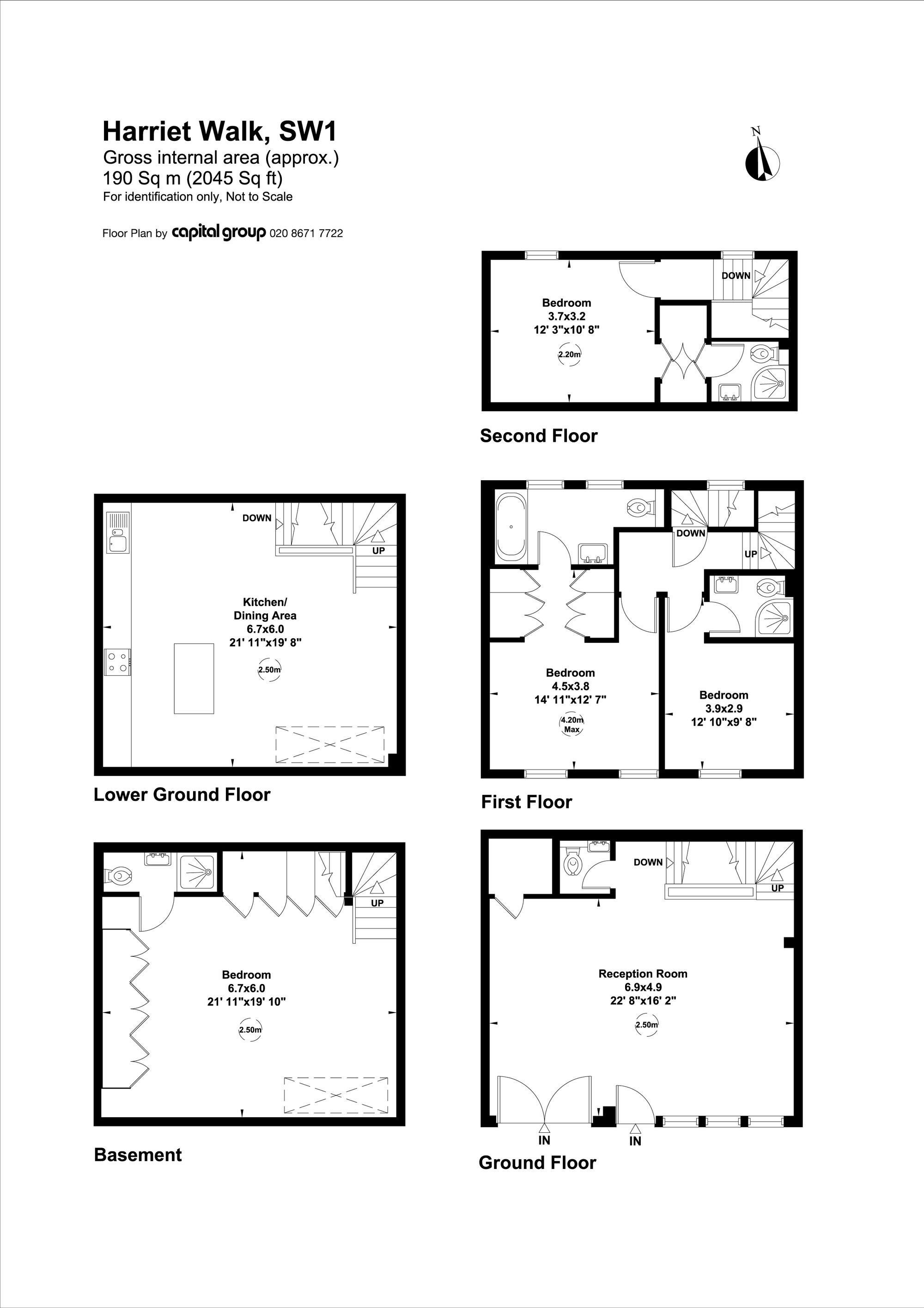 6 Harriet Walk, London floorplan