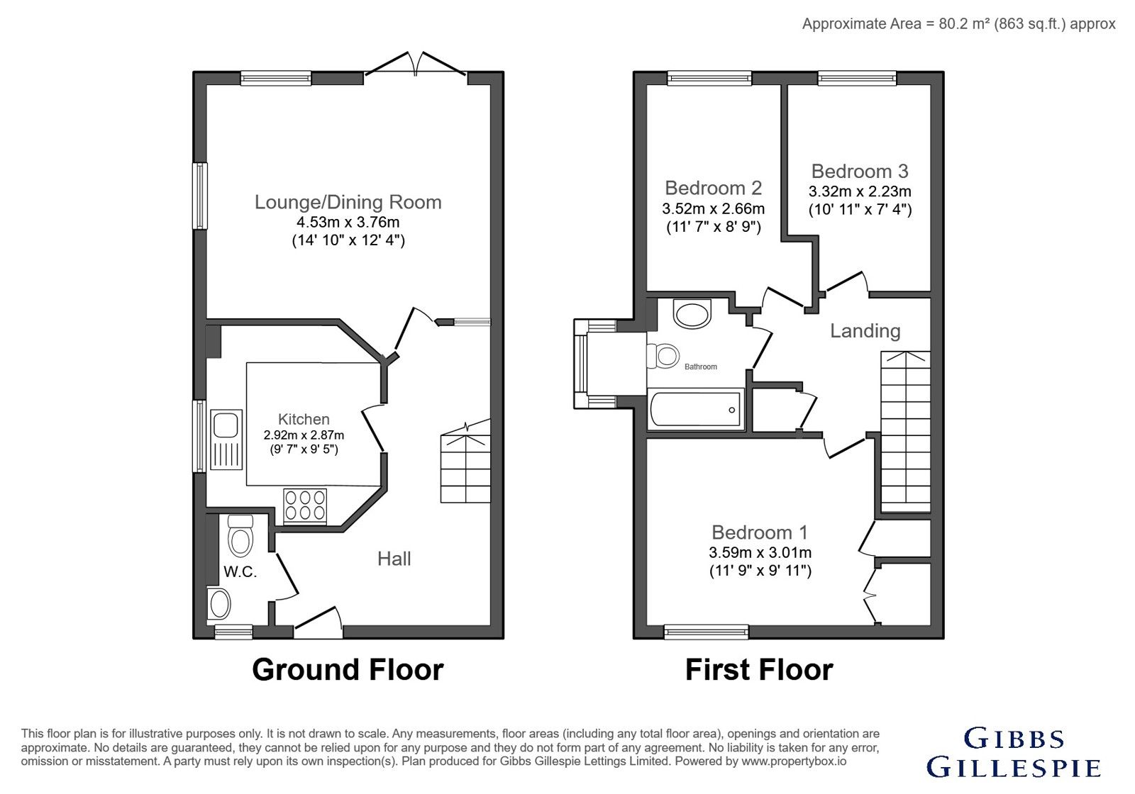 12, High Road, Uxbridge floorplan