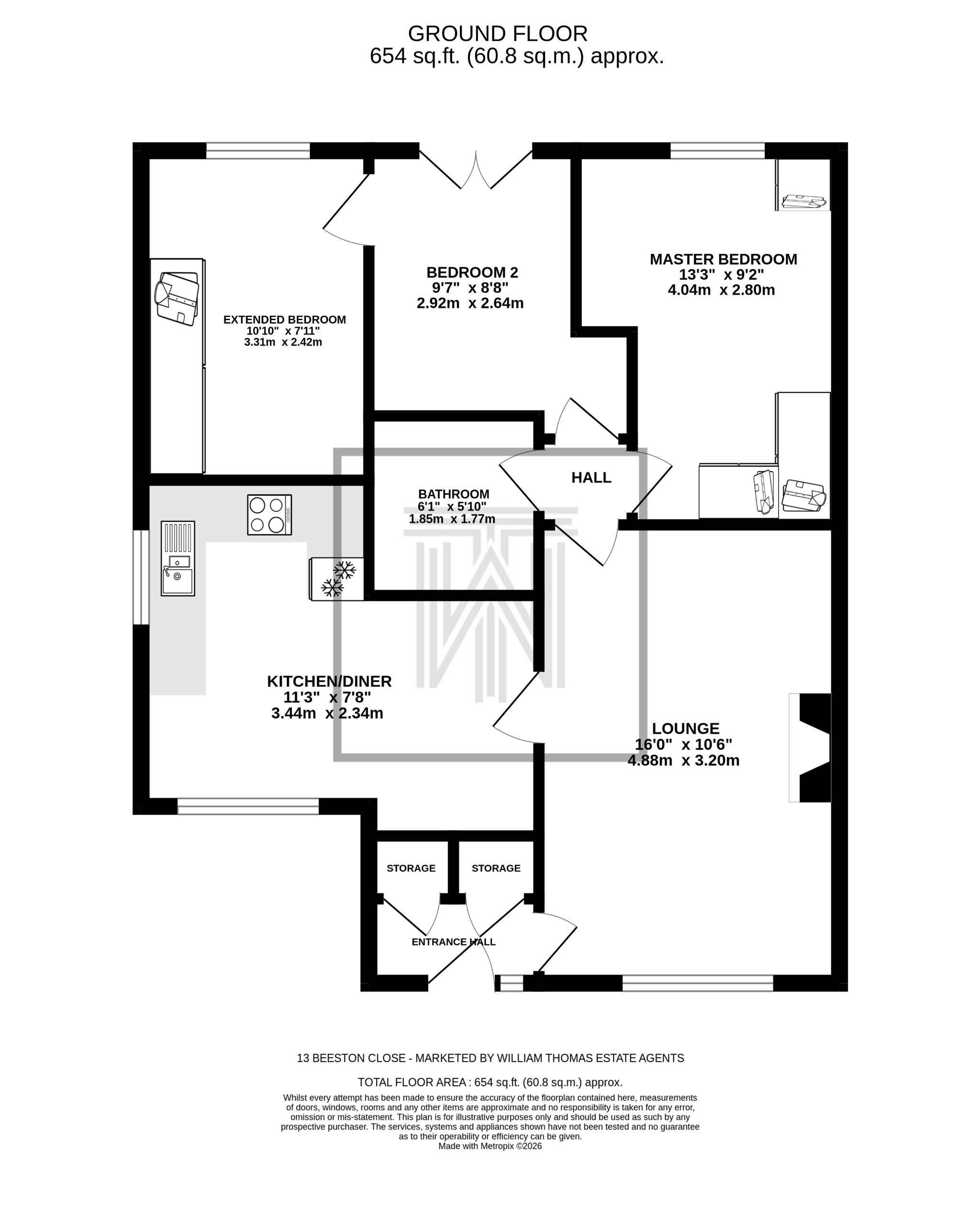 13 Beeston Close, Bolton floorplan