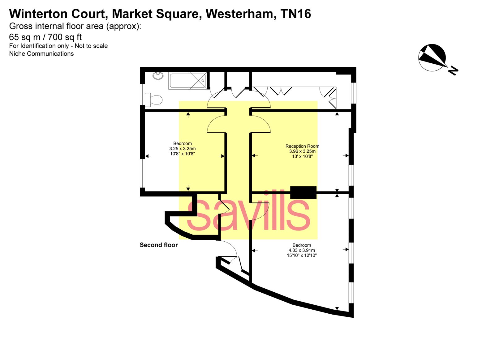 Flat 2, 1-4 Winterton Court,, Market Square, Kent floorplan
