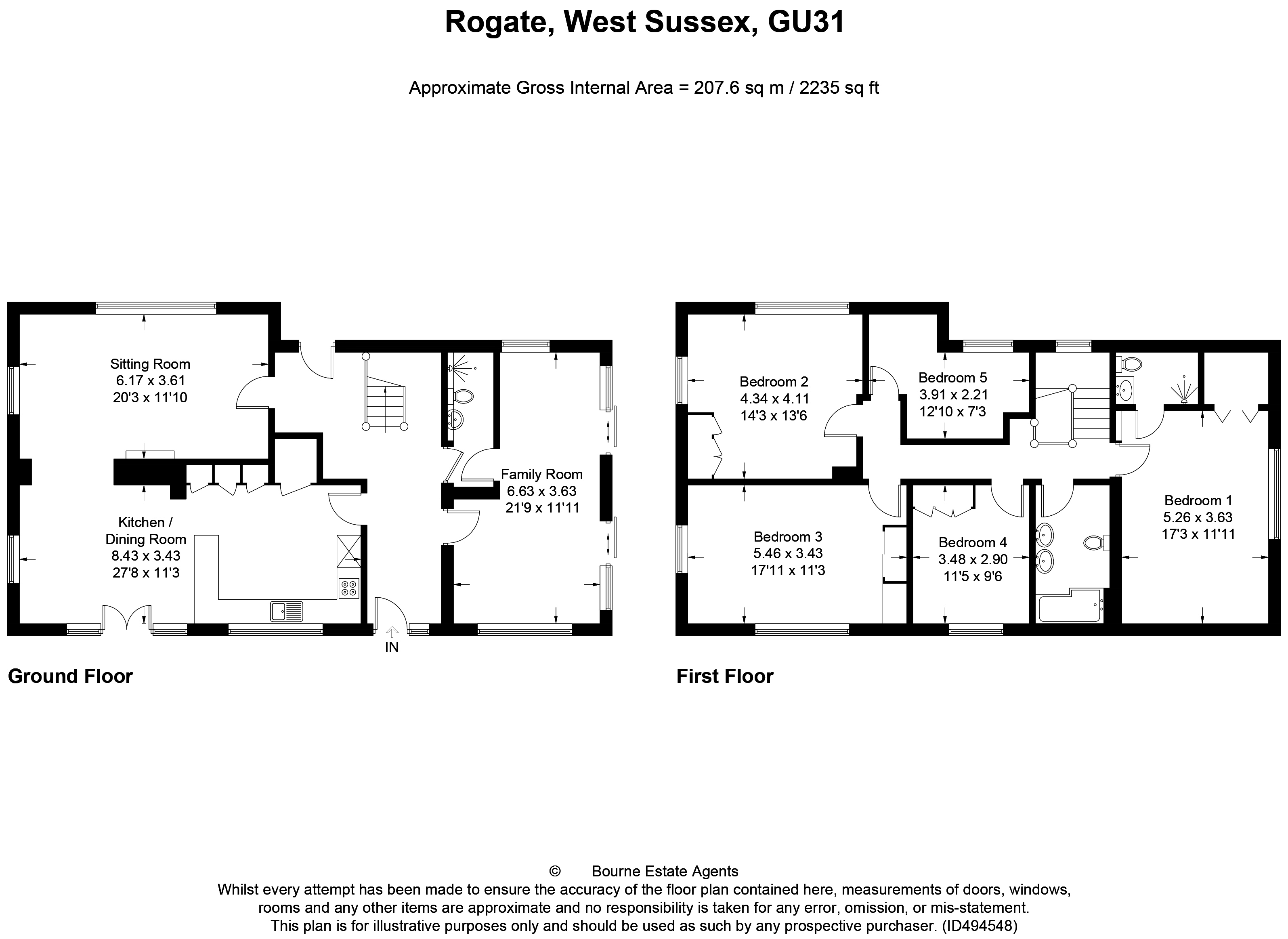 5 Bedrooms Detached house for sale in Rogate, Petersfield GU31