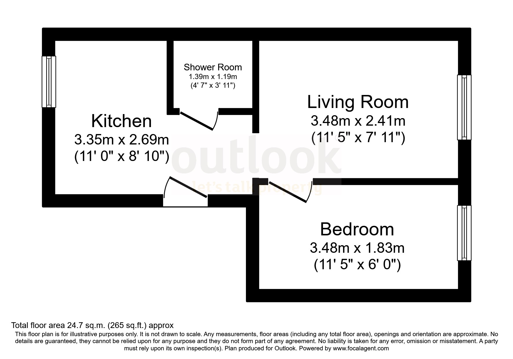Leslie Road, Leytonstone, London E11, 1 bedroom flat for sale