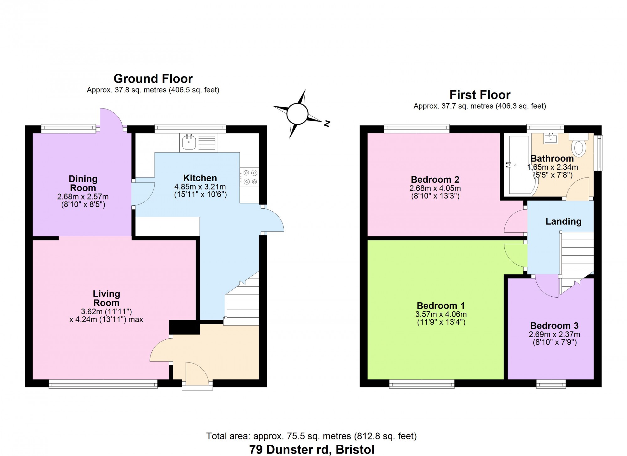 3 Bedrooms End terrace house for sale in Dunster Road, Keynsham BS31