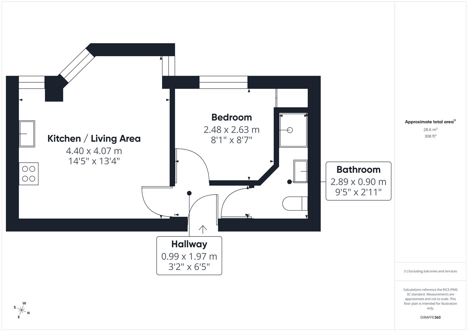 Flat 5, Clock Tower Lofts, Leeds floorplan