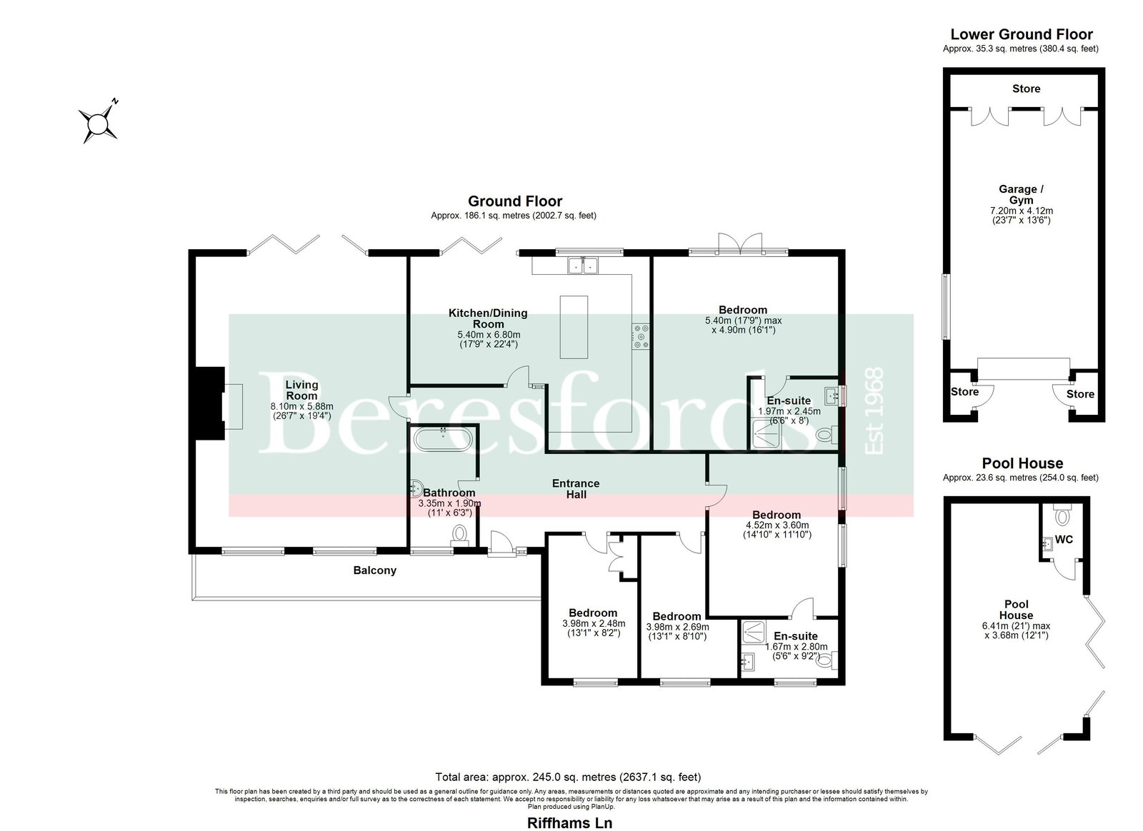 Hazeleigh, Riffhams Lane, Chelmsford floorplan