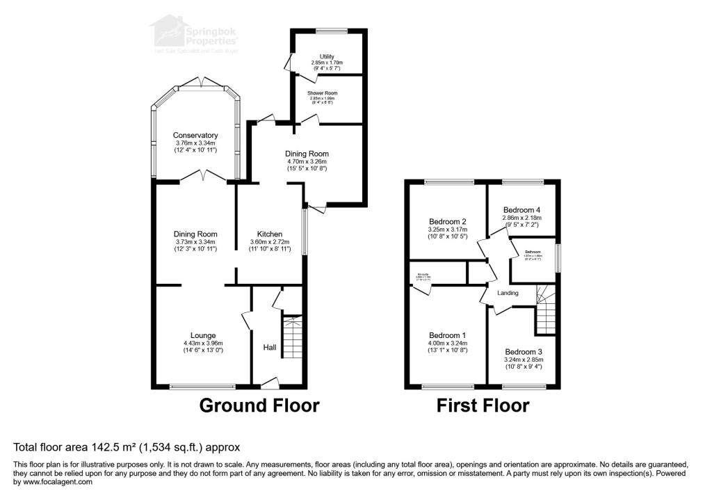 96, Kingsleigh Drive, Solihull floorplan