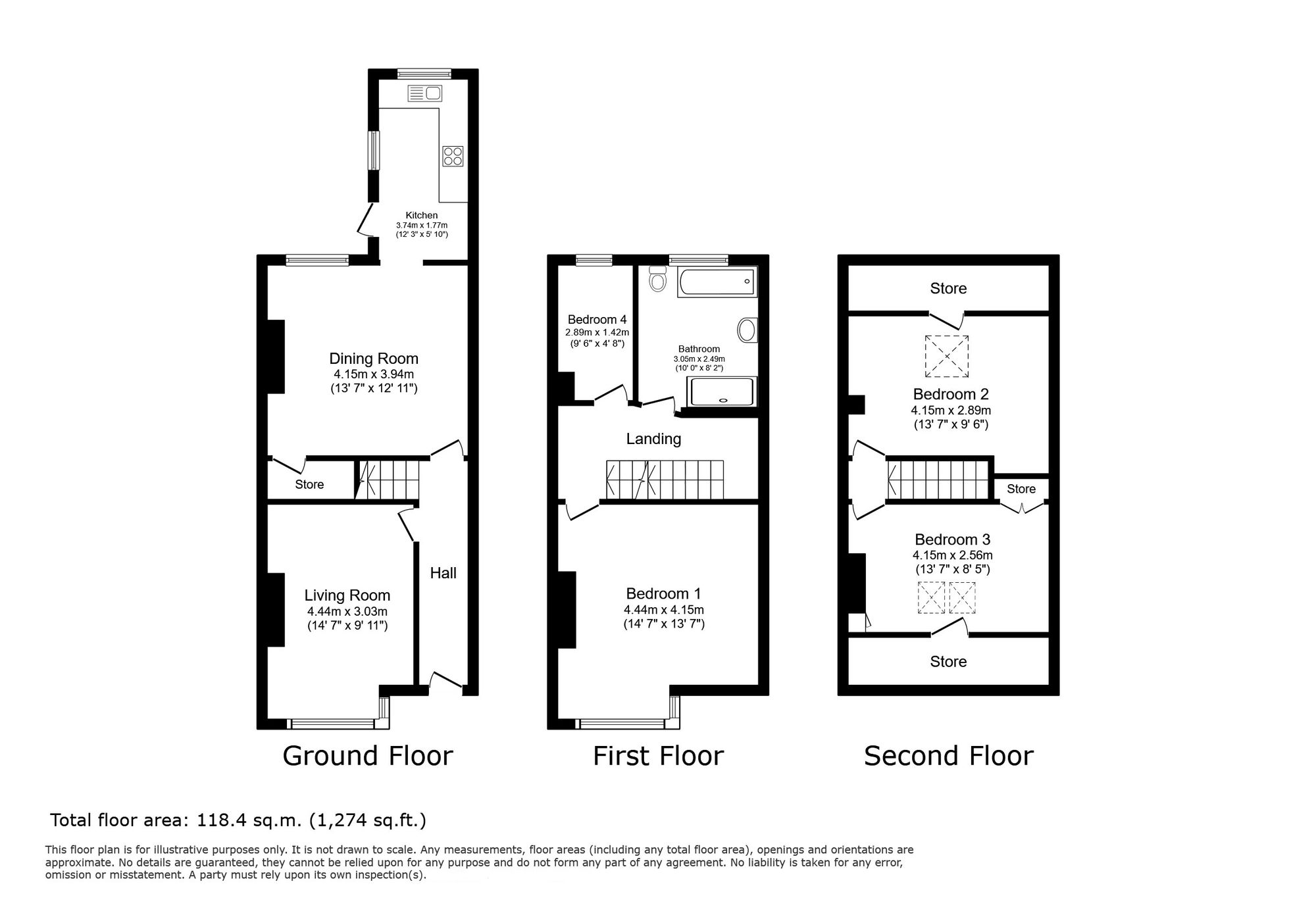 16 Chandos Place, Leeds floorplan