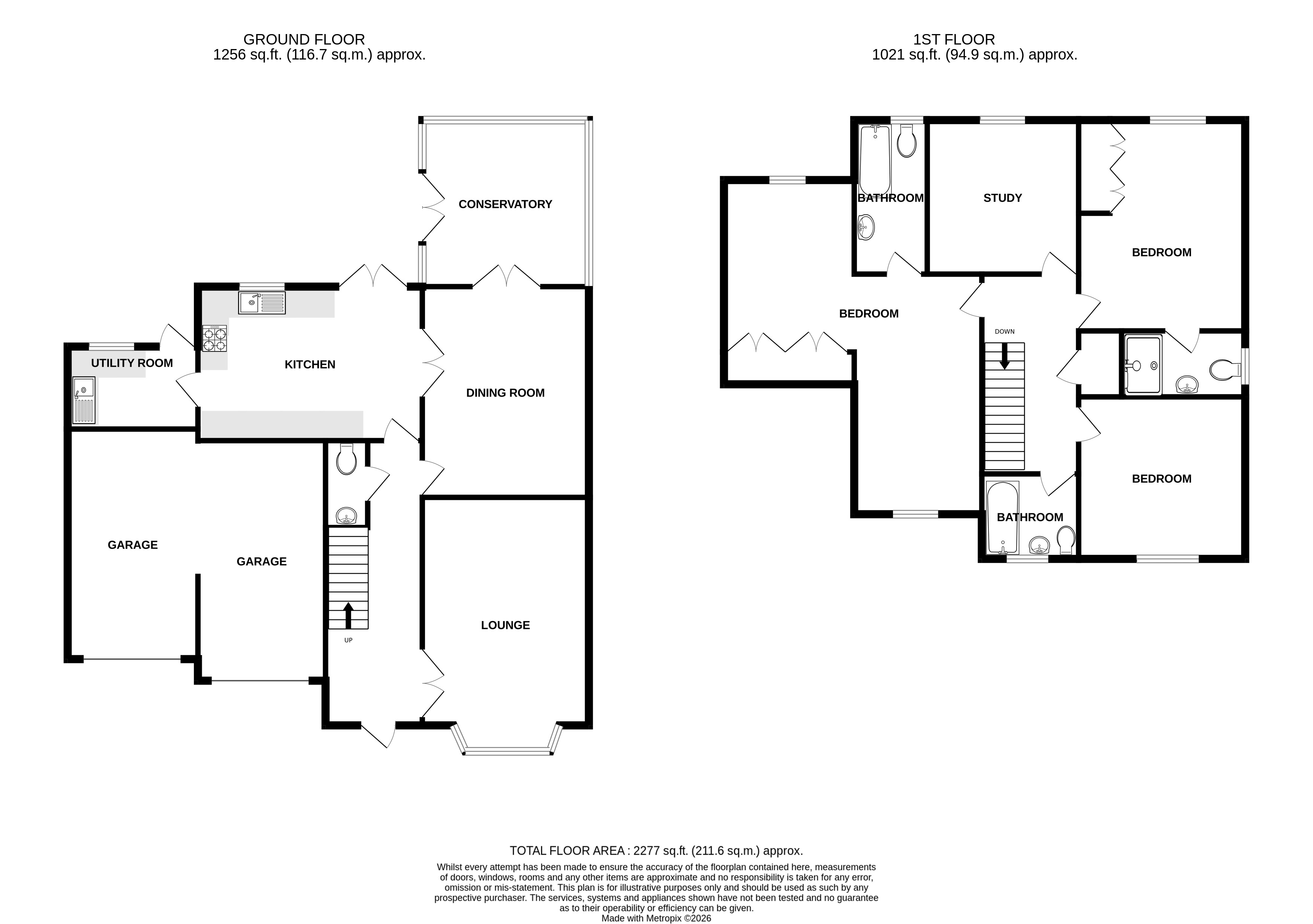 5, Howland Close, Eastbourne floorplan