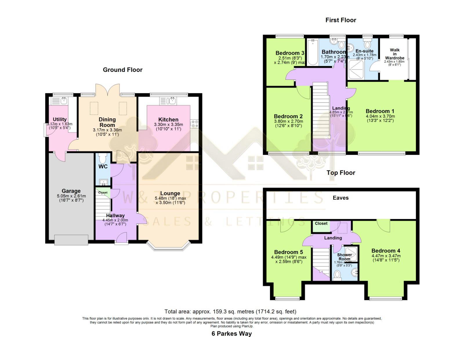 6, Parkes Way, Blackburn floorplan