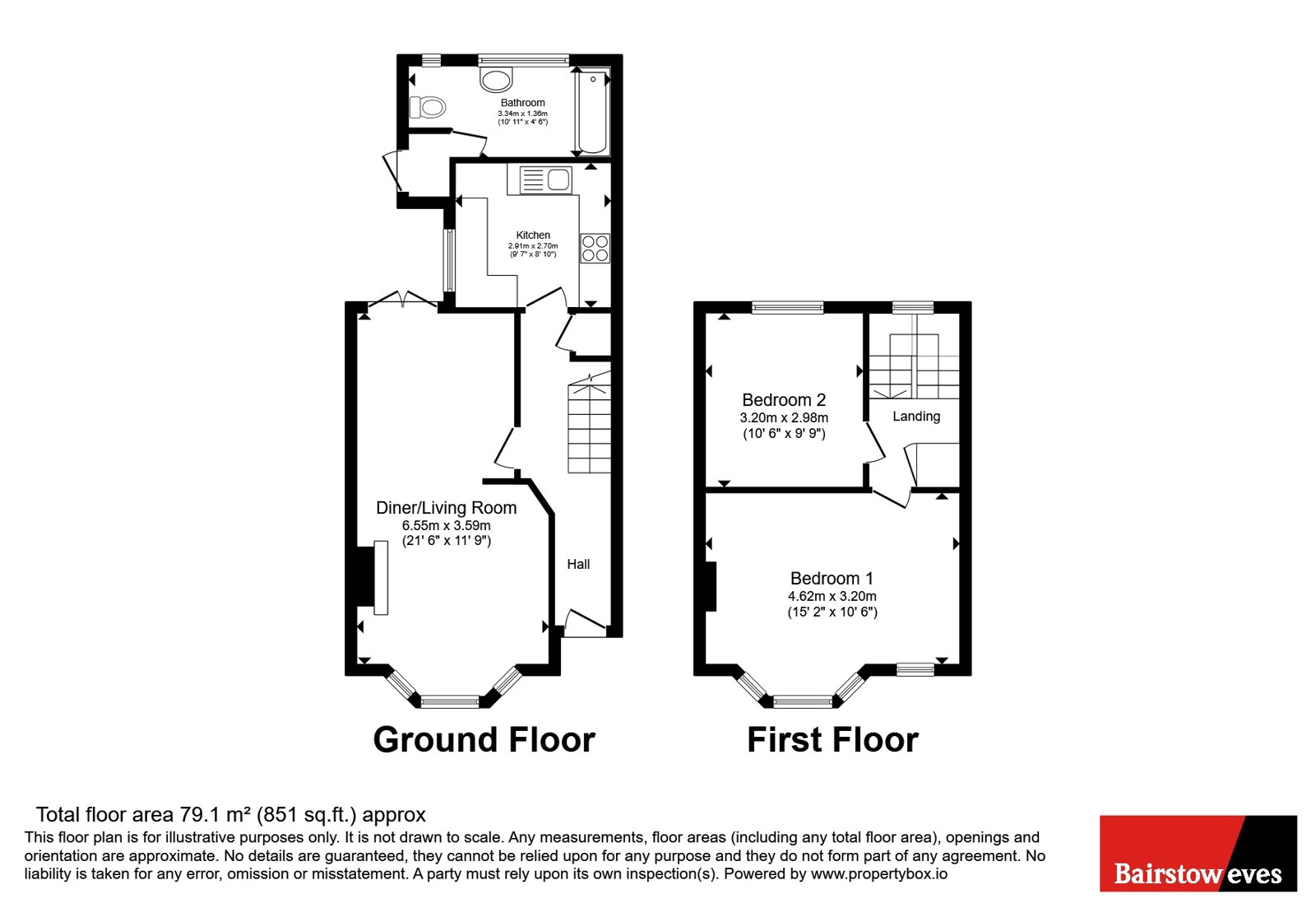 89, Haldane Road, London floorplan