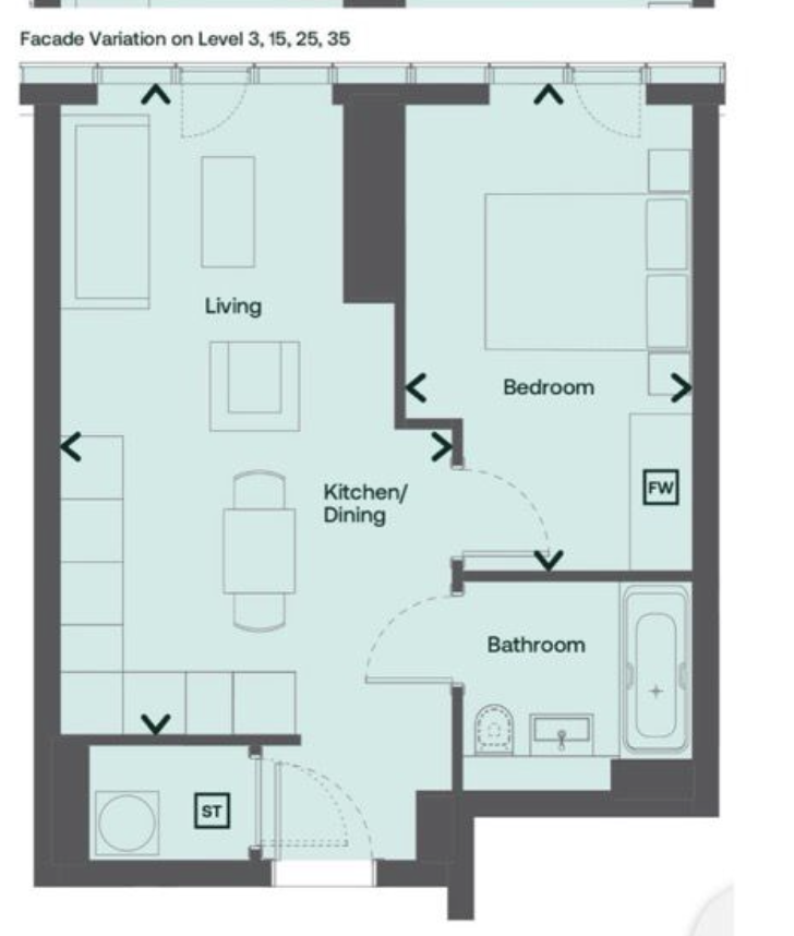 City Road East, Manchester floorplan