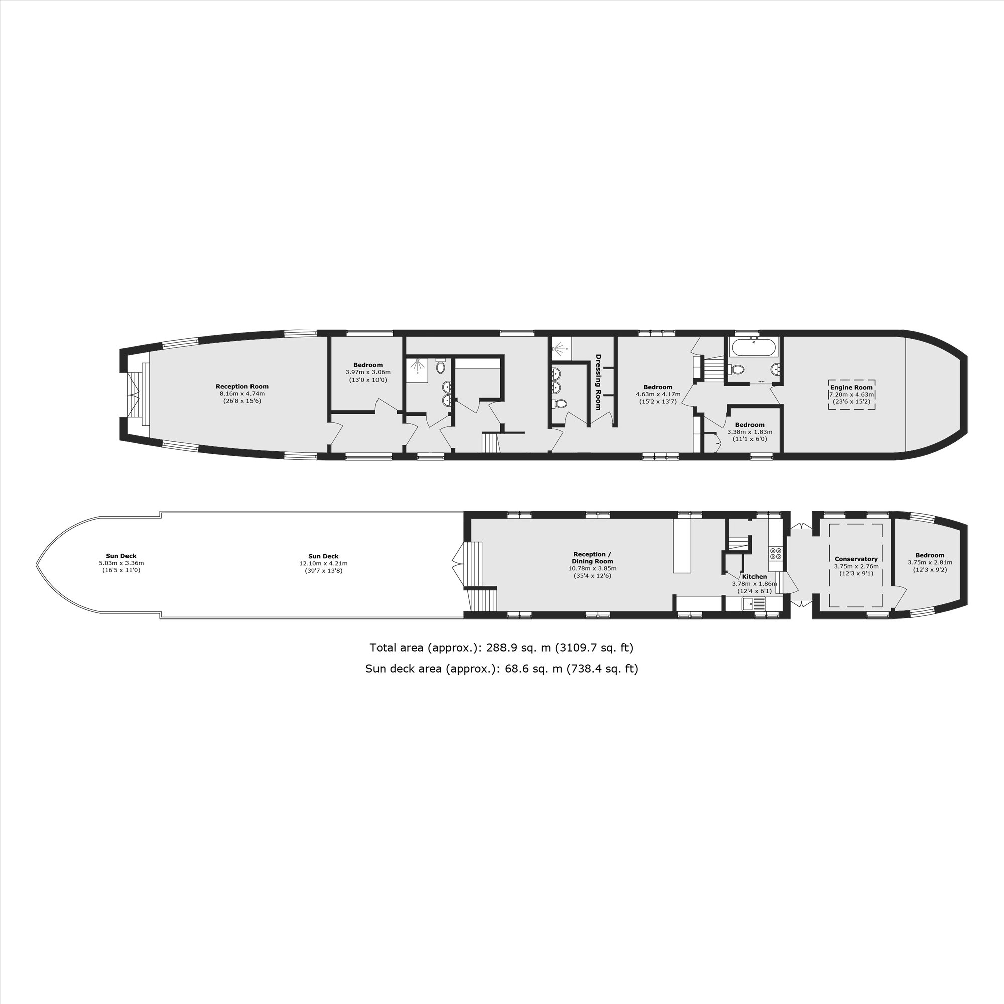 La Belle View, Penton Hook Marina, Staines Road, Chertsey floorplan