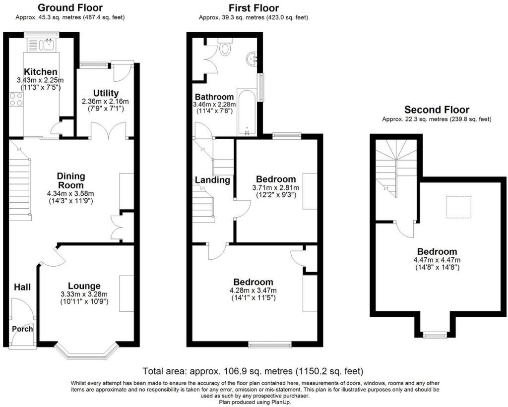 50, Black Bull Road, FOLKESTONE floorplan