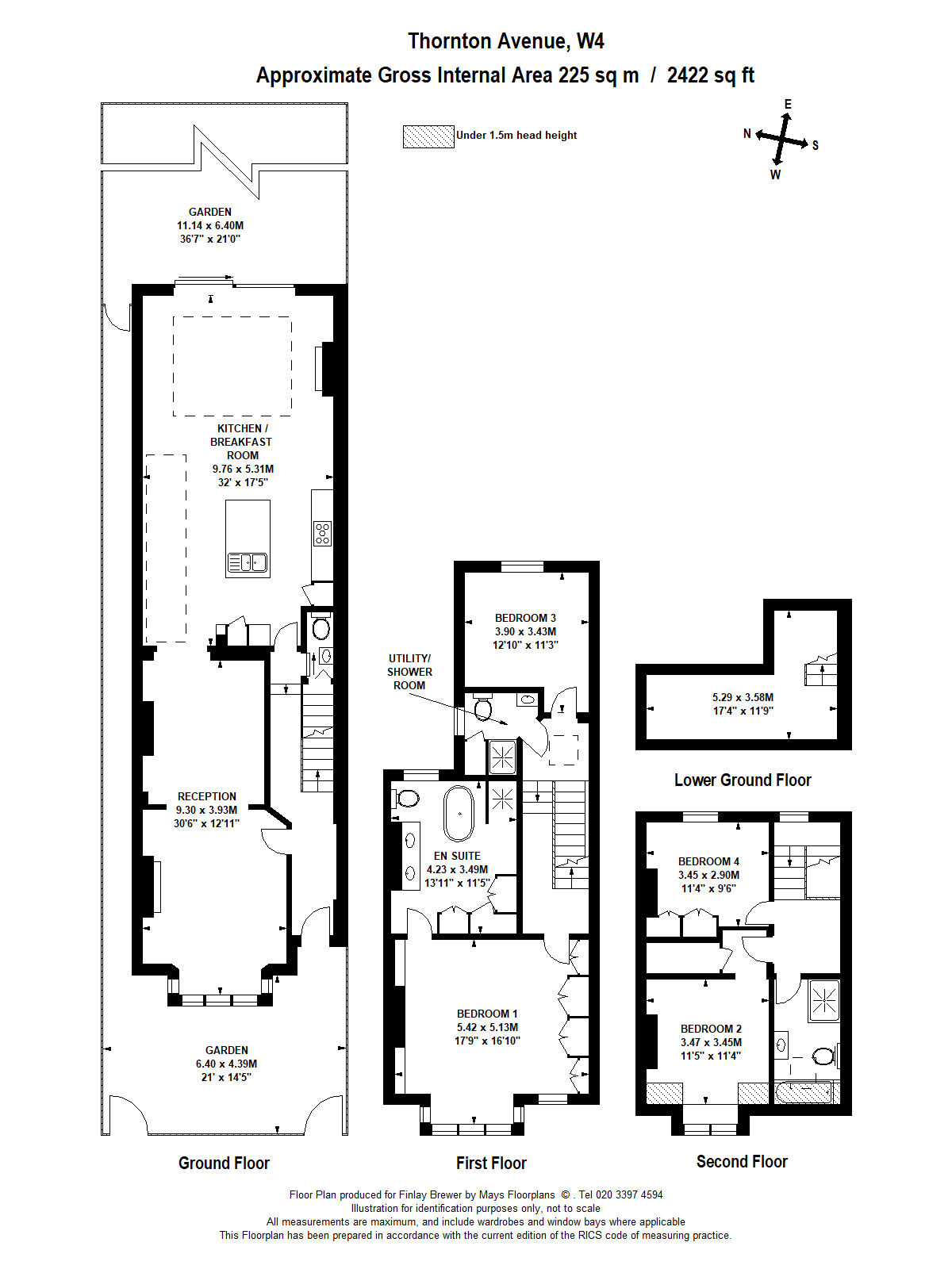 4 Bedrooms Terraced house for sale in Thornton Avenue, Chiswick, London W4