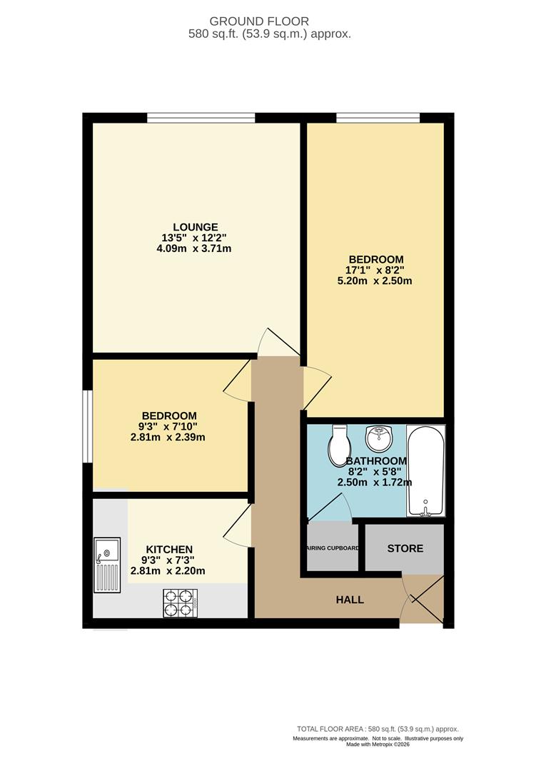 Flat 18, 15, Keats Mews, Manchester floorplan