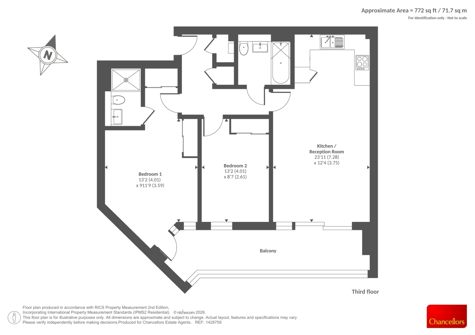 50, Chatham House, Newbury floorplan