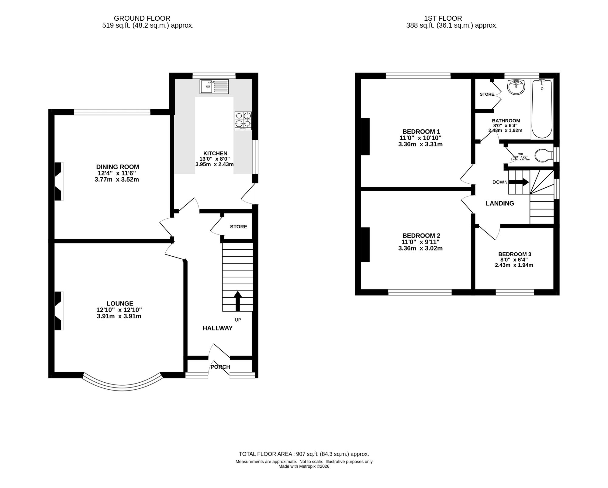83 Heaton Road, Stockport floorplan