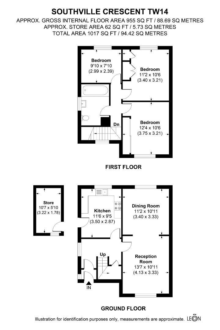 132, Southville Crescent, Bedfont floorplan