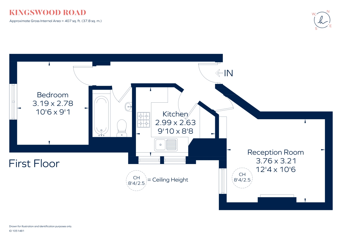 76B, Kingswood Road, London floorplan