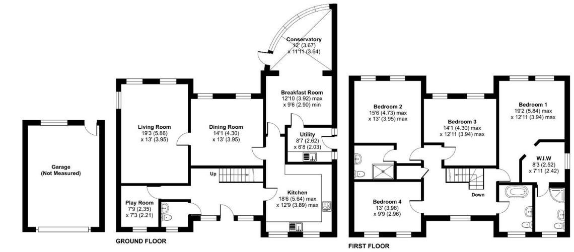Front House, Front House, Lower Farm, Knockin floorplan