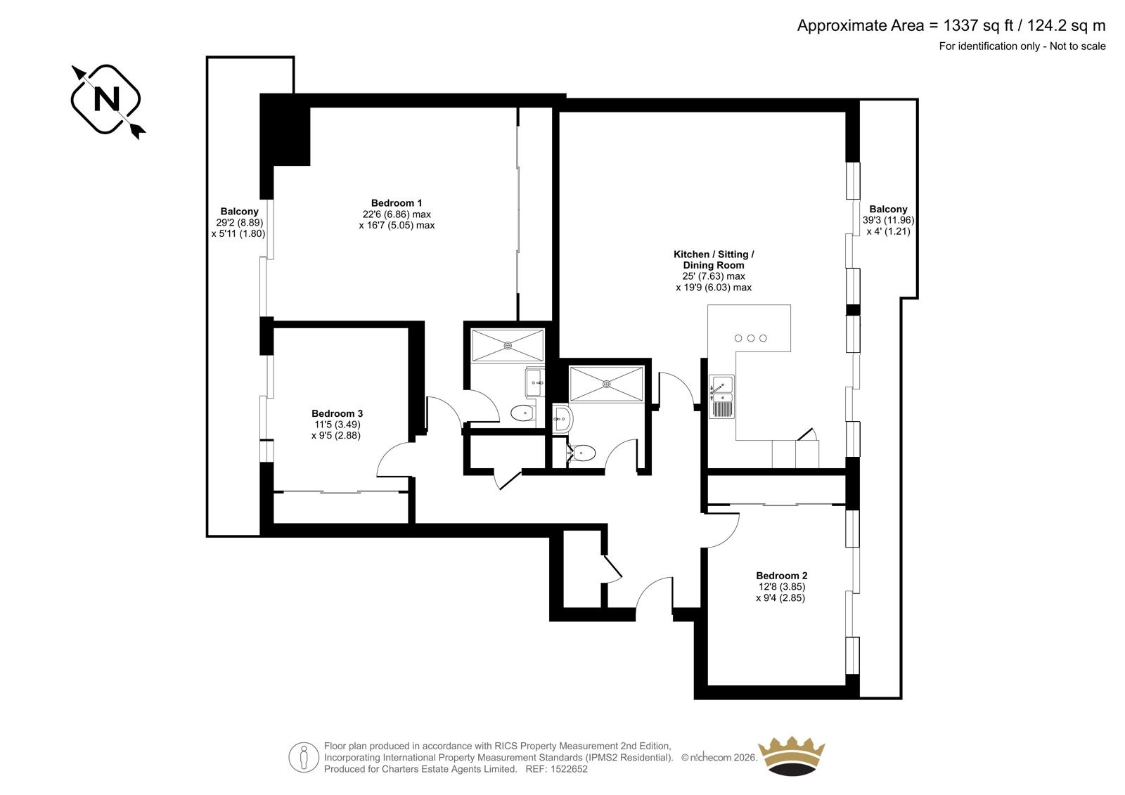 Flat 60, Brecon House,, Penthouse Apartment, The Canalside, Portsmouth floorplan