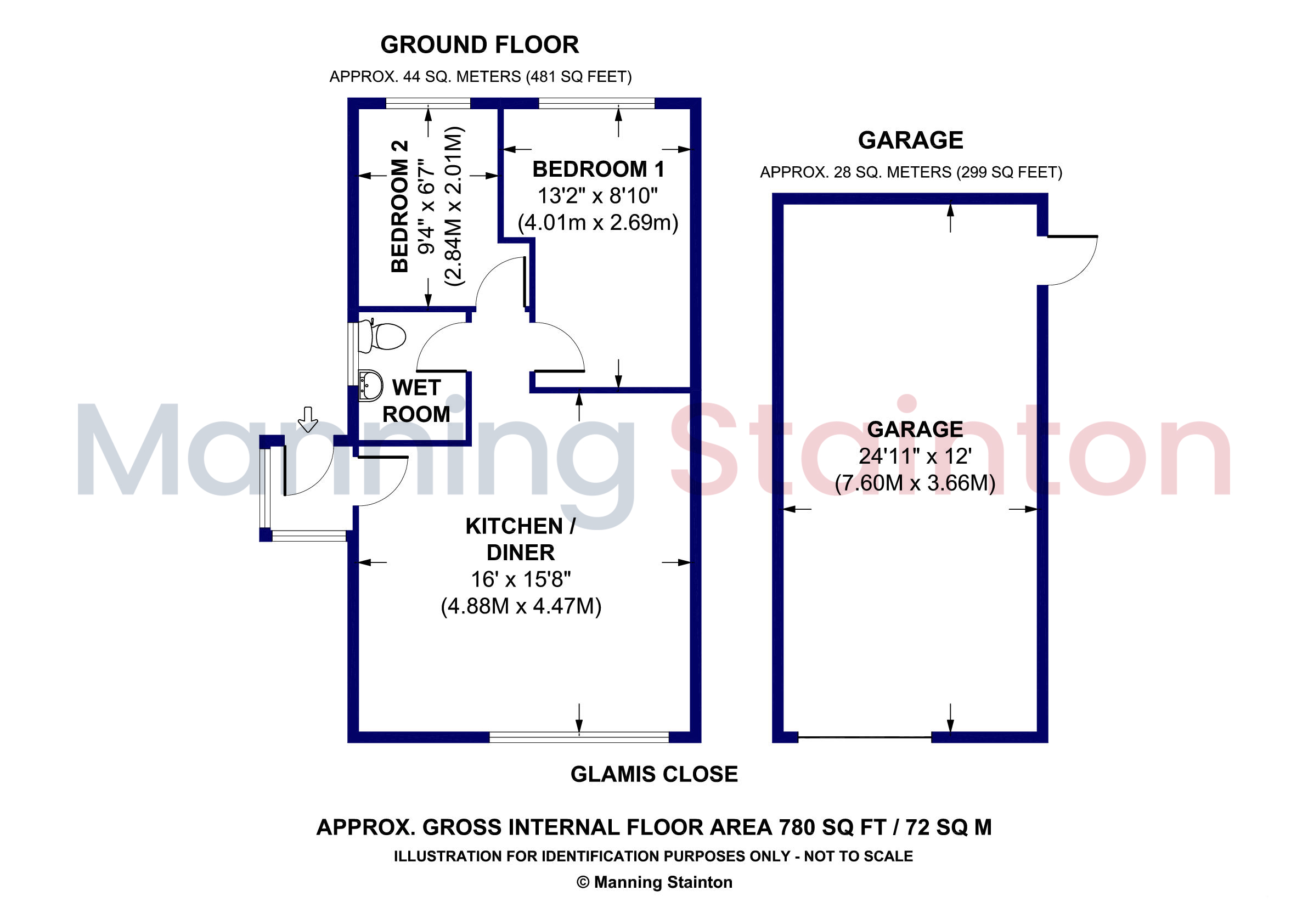 3, Glamis Close, Leeds floorplan
