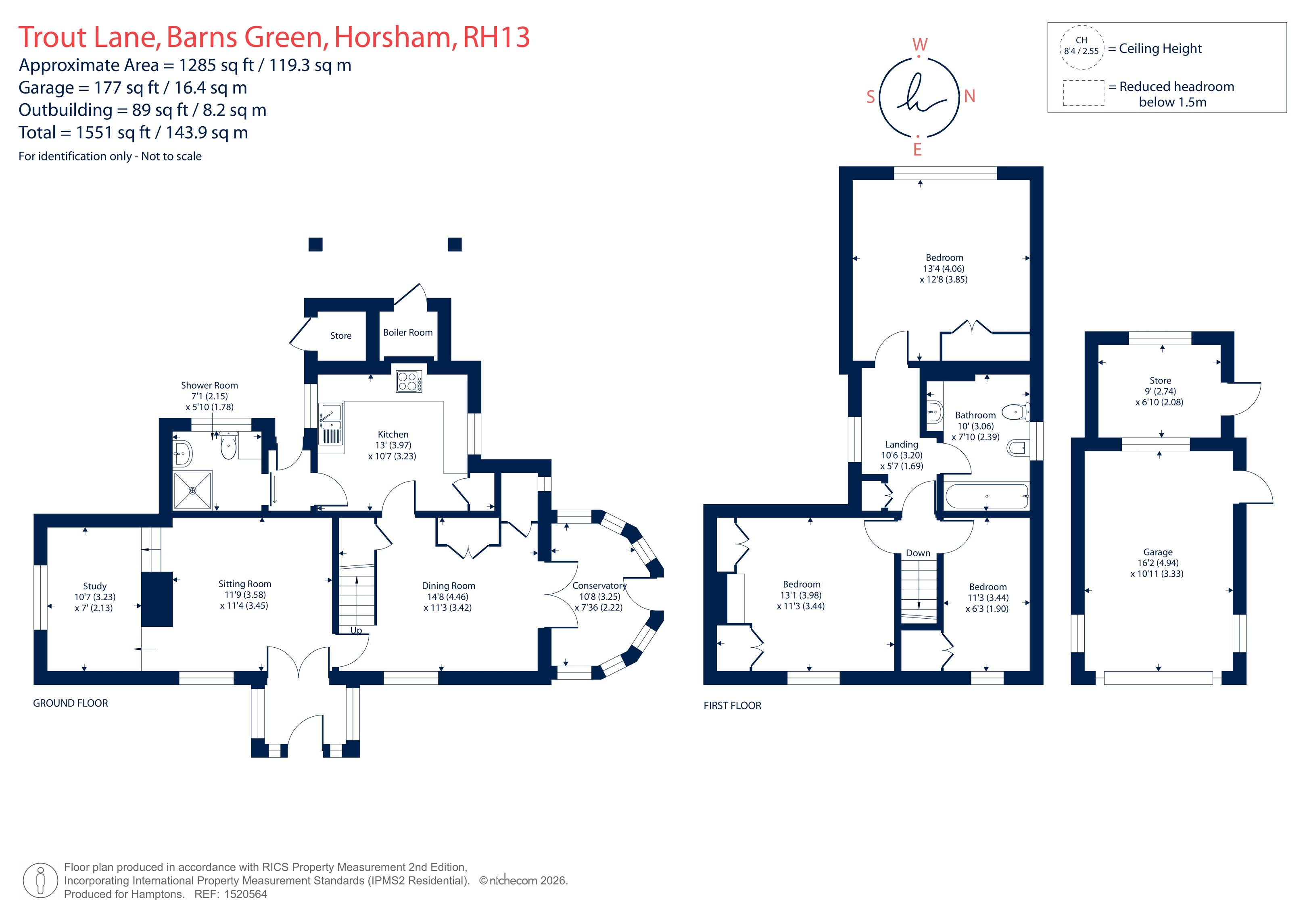 The Cottage, Trout Lane, Horsham floorplan
