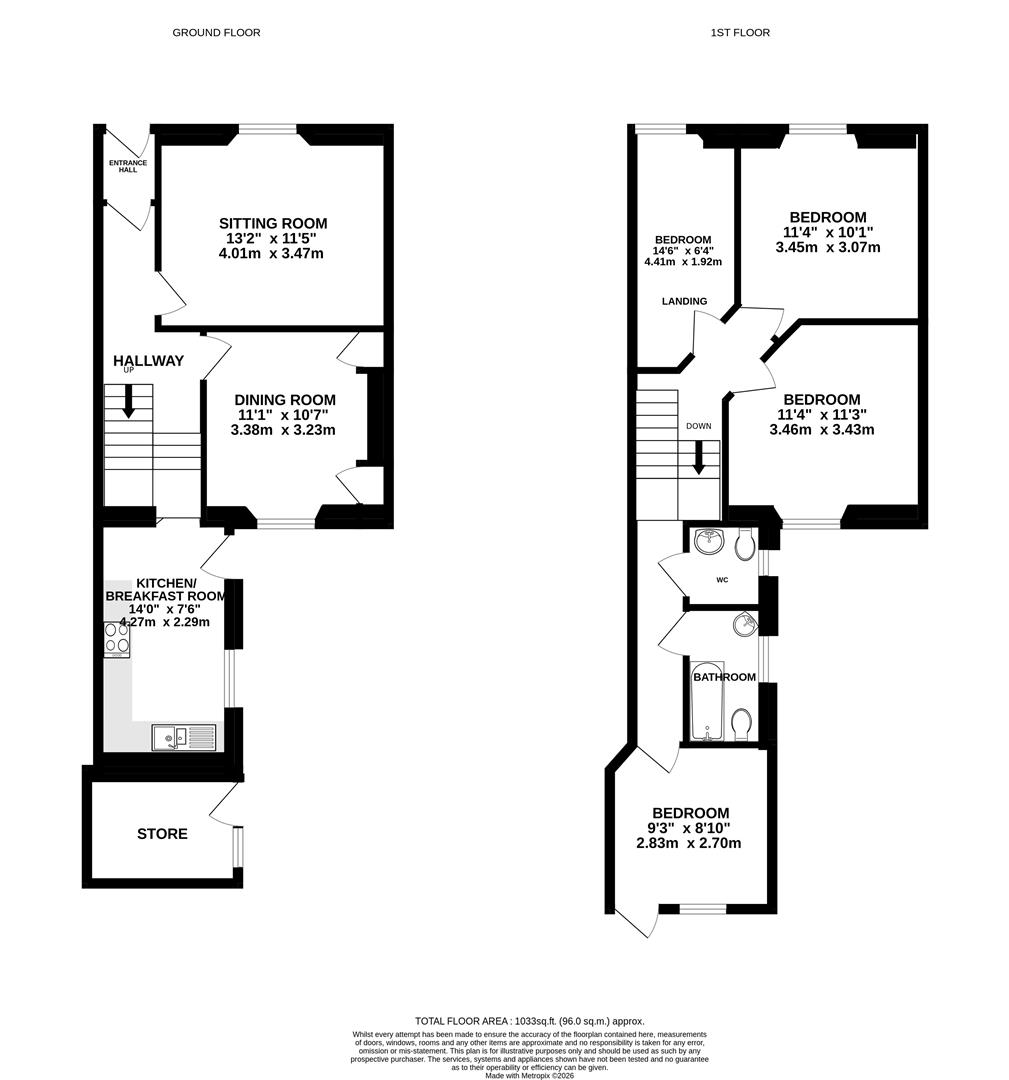 6, Budock Terrace, Falmouth floorplan