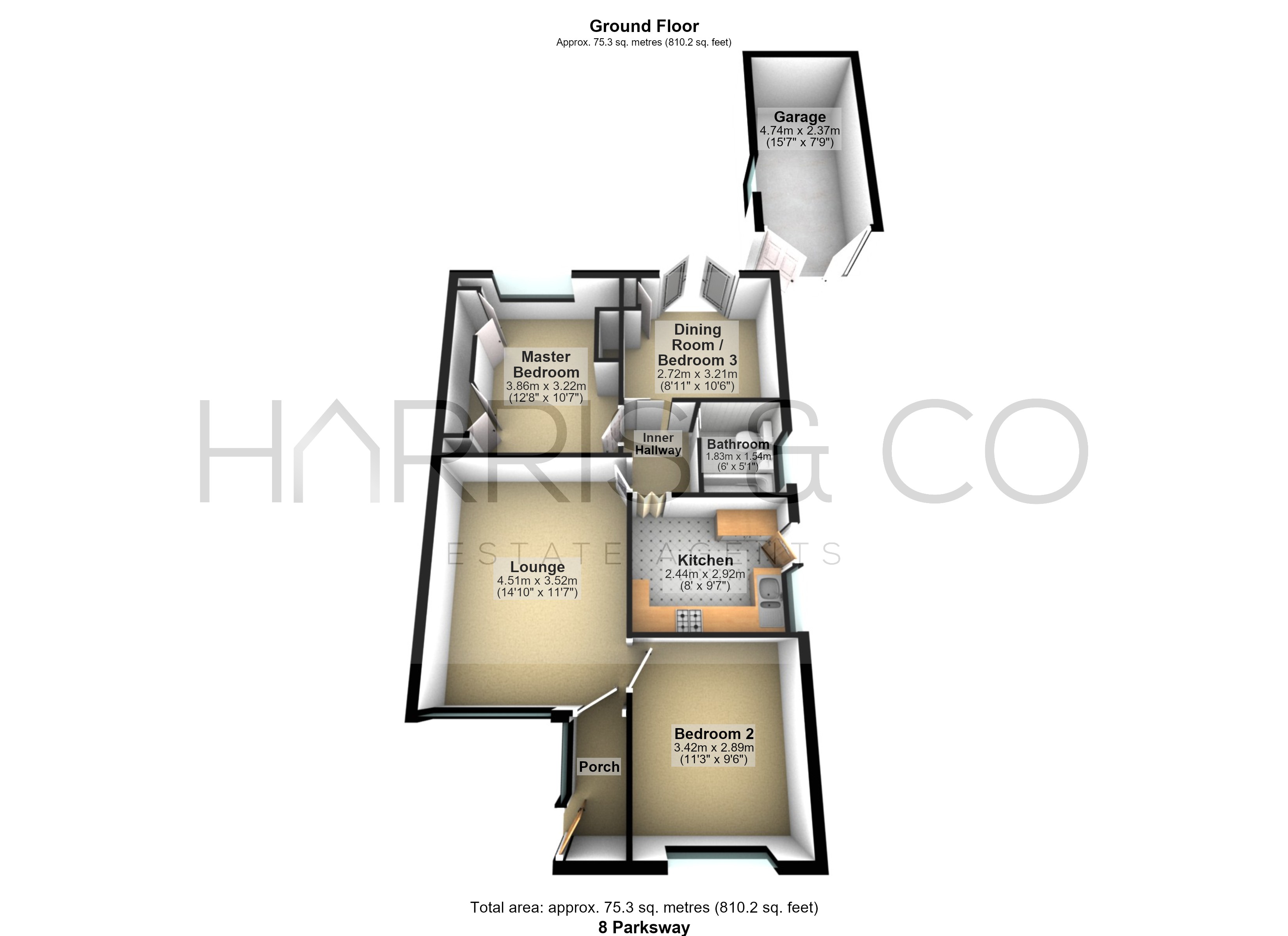 8, Parksway, Poulton-le-Fylde floorplan
