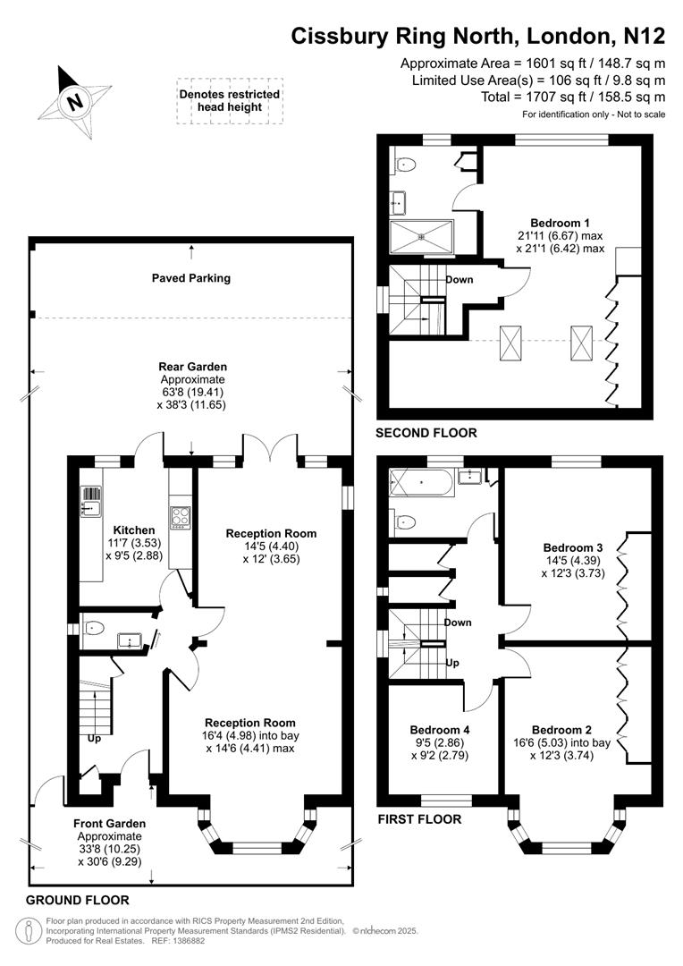 Cissbury Ring North, Woodside Park floorplan