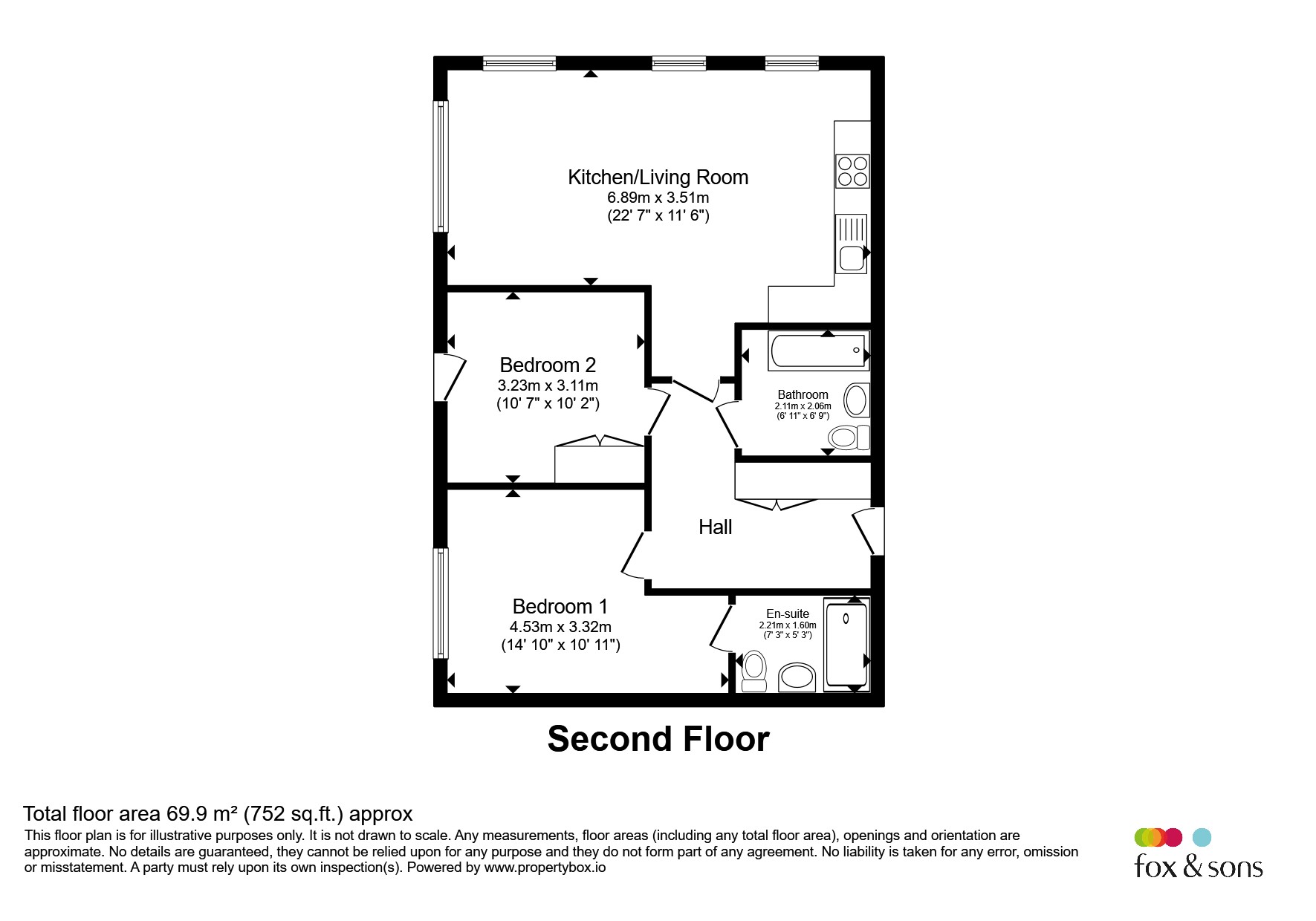 Flat 7, 23, Jefferson Avenue, Poole floorplan