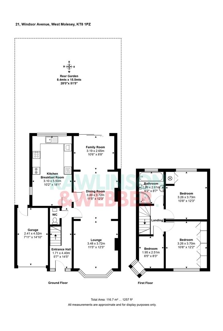 21, Windsor Avenue, West Molesey floorplan