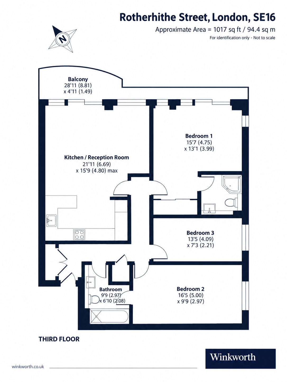 Apartment 29, Somerville Point, 305, Rotherhithe Street, London floorplan