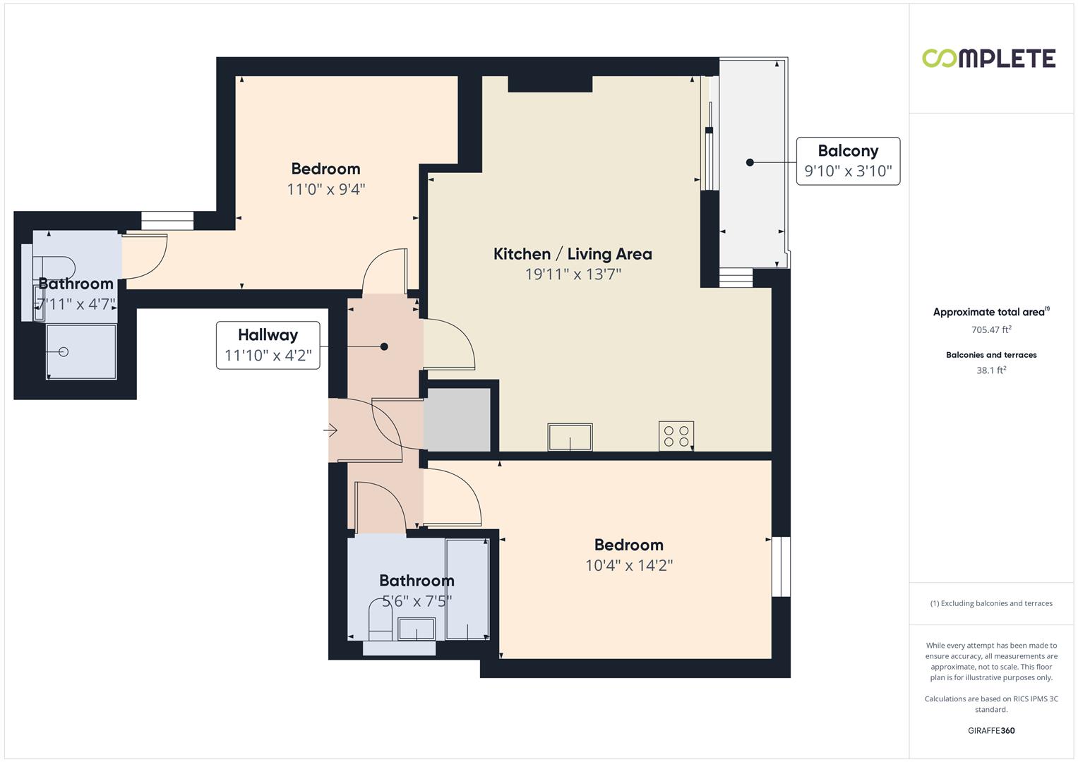 137 The Assembly, 1 Cambridge Street, Manchester floorplan