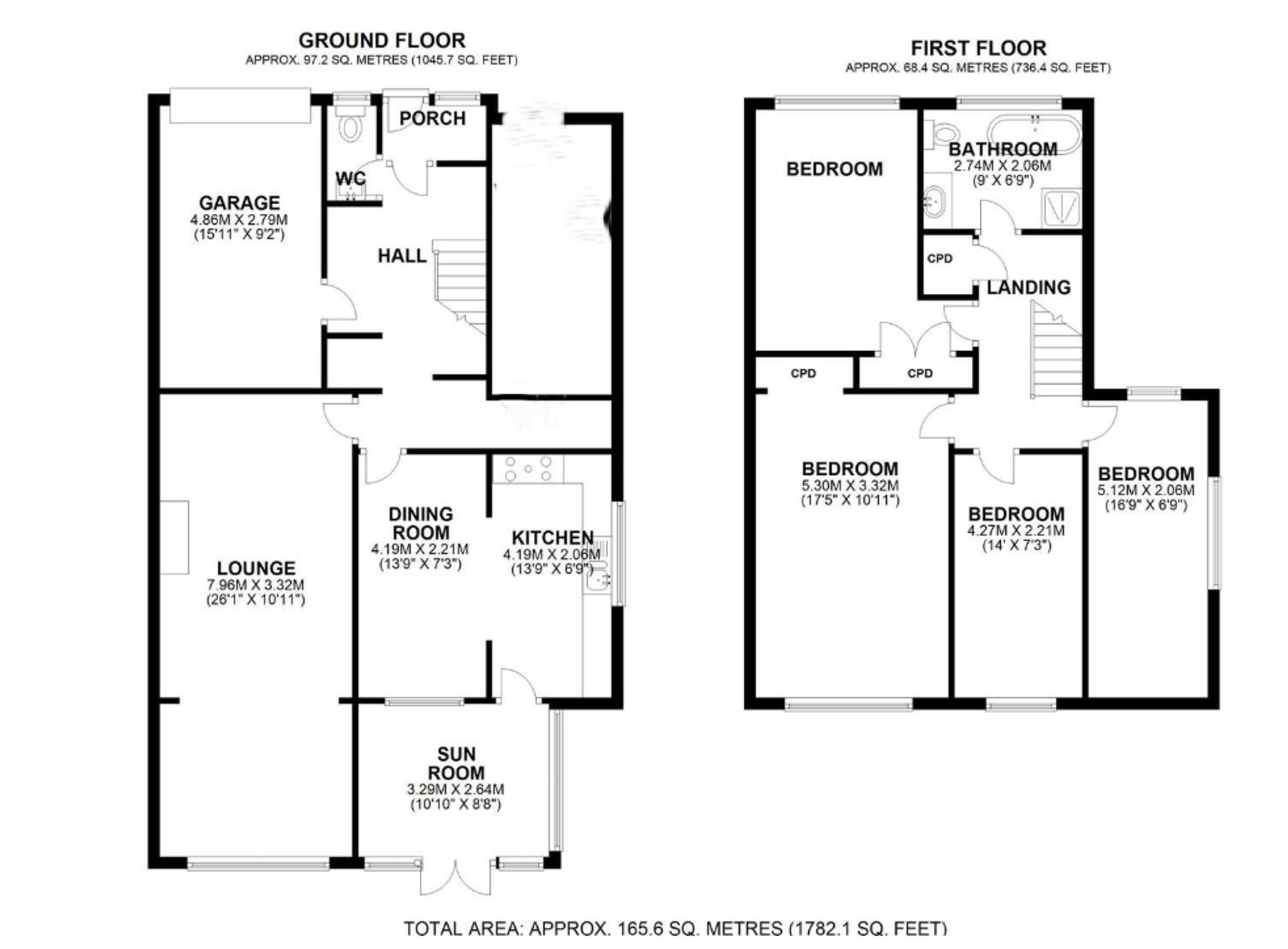 58 Fernhurst Crescent, Tunbridge Wells floorplan