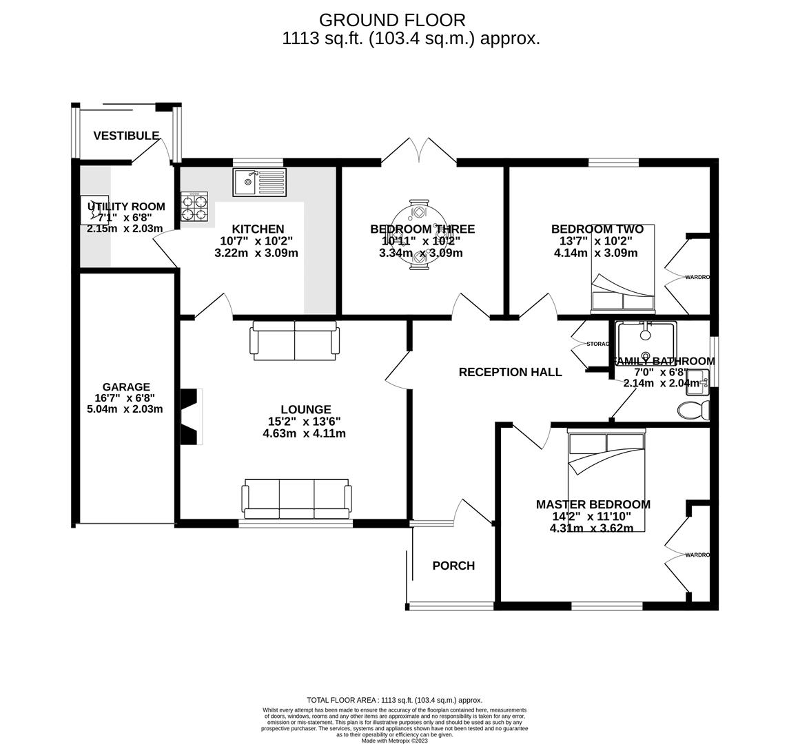 Church Lane, Charnock Richard, Chorley PR7, 3 bedroom detached bungalow